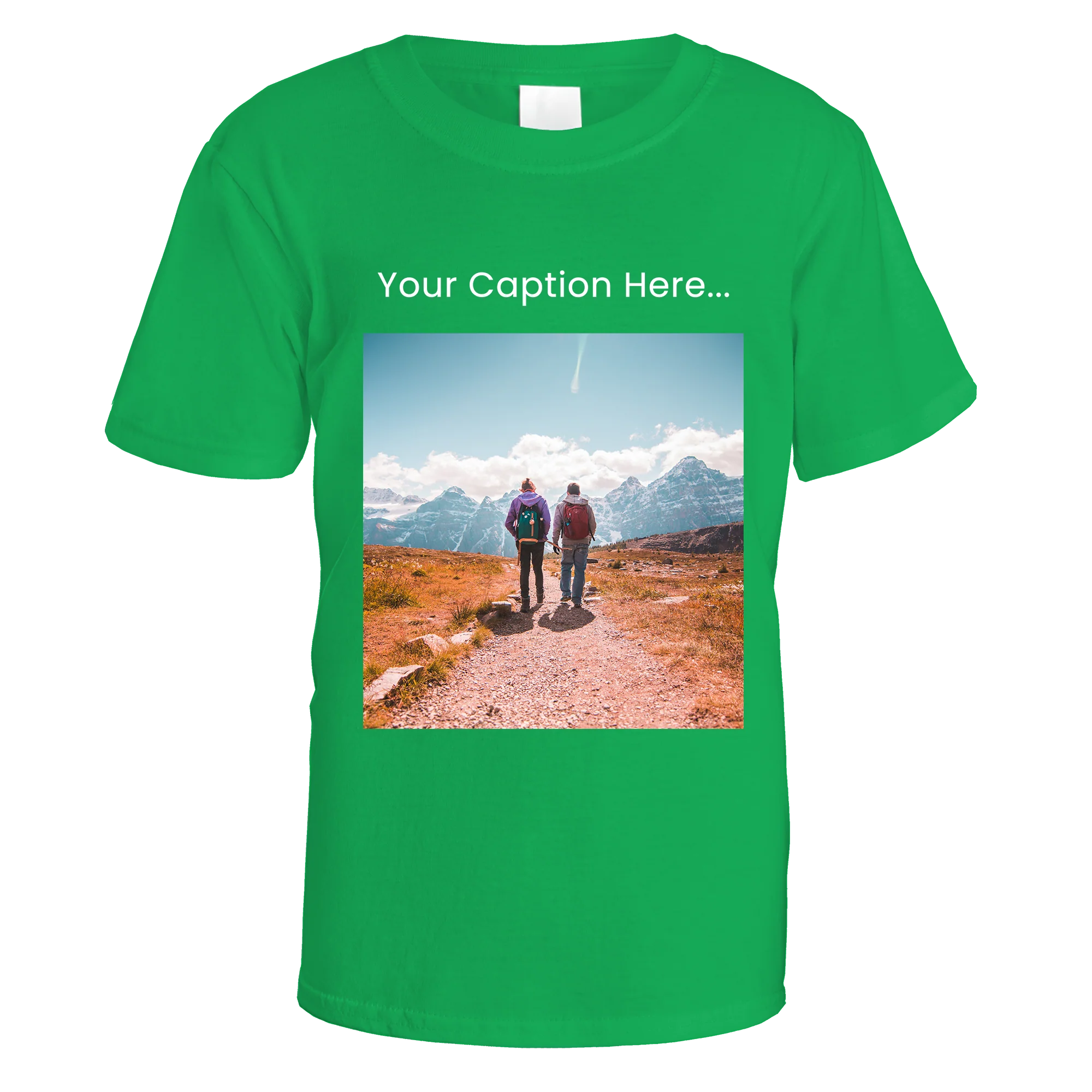 Personalised Photo and Top Caption T-Shirt - Image 5