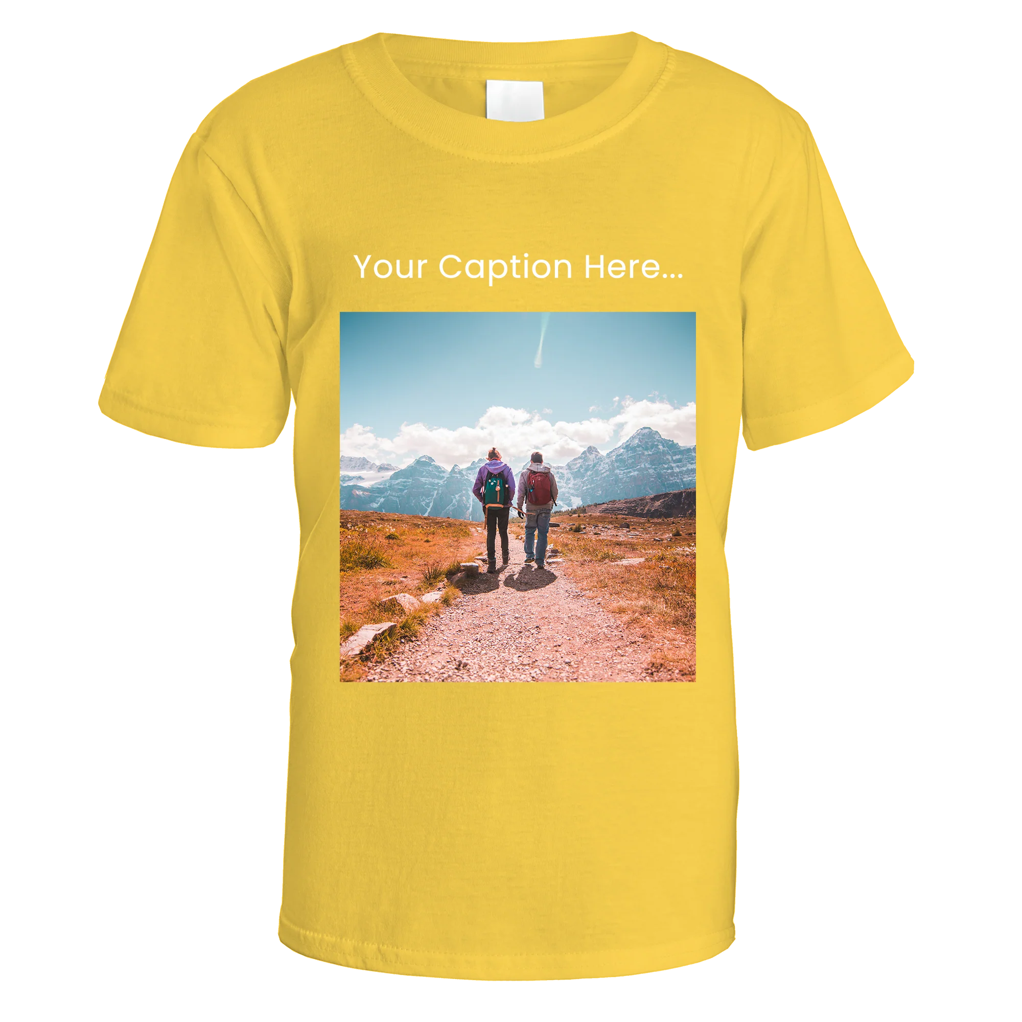 Personalised Photo and Top Caption T-Shirt - Image 6