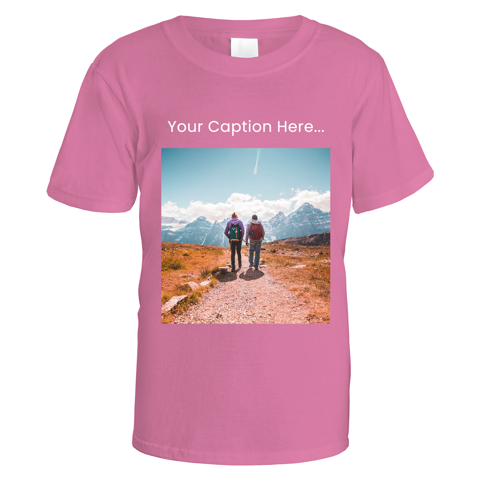 Personalised Photo and Top Caption T-Shirt - Image 7