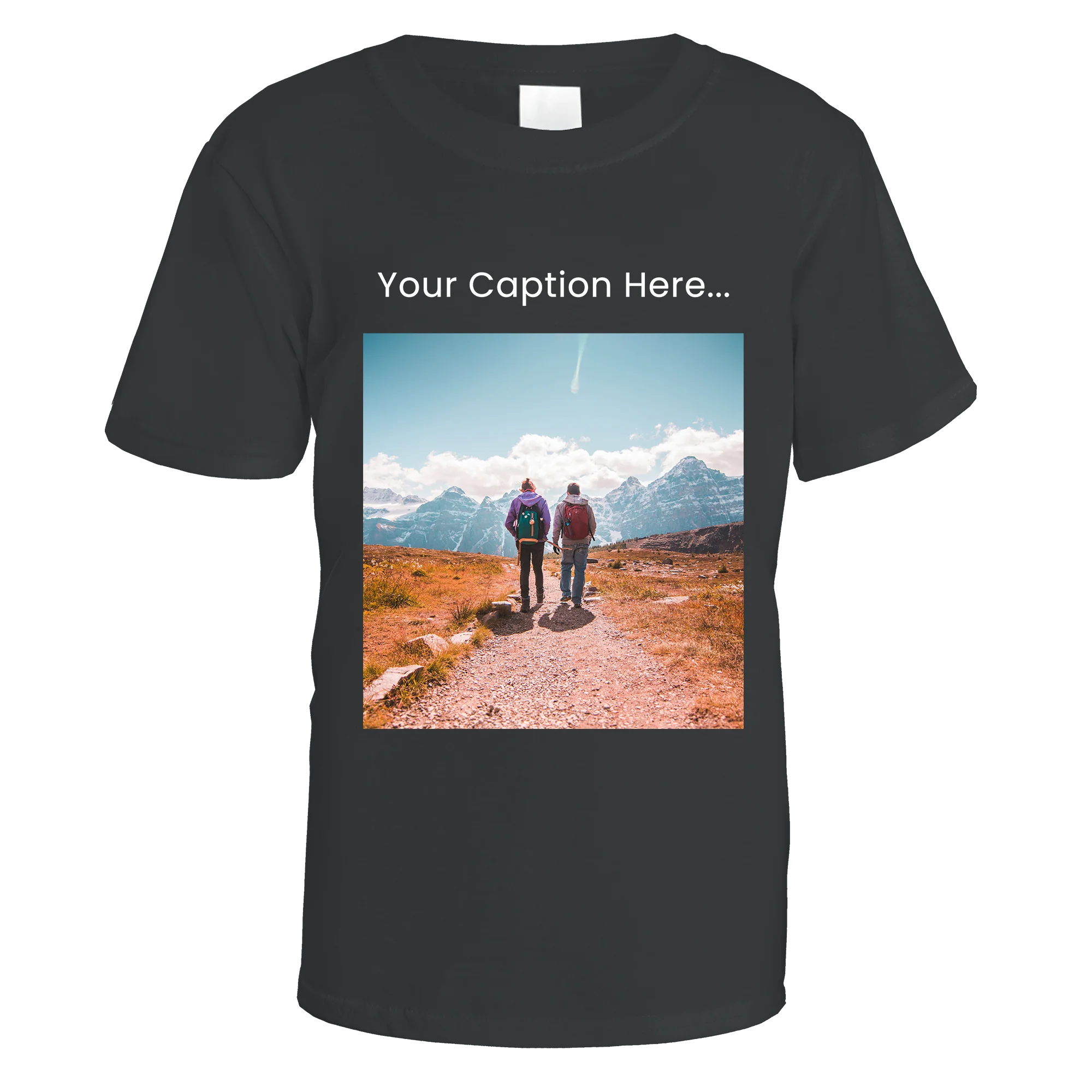 Personalised Photo and Top Caption T-Shirt - Image 8