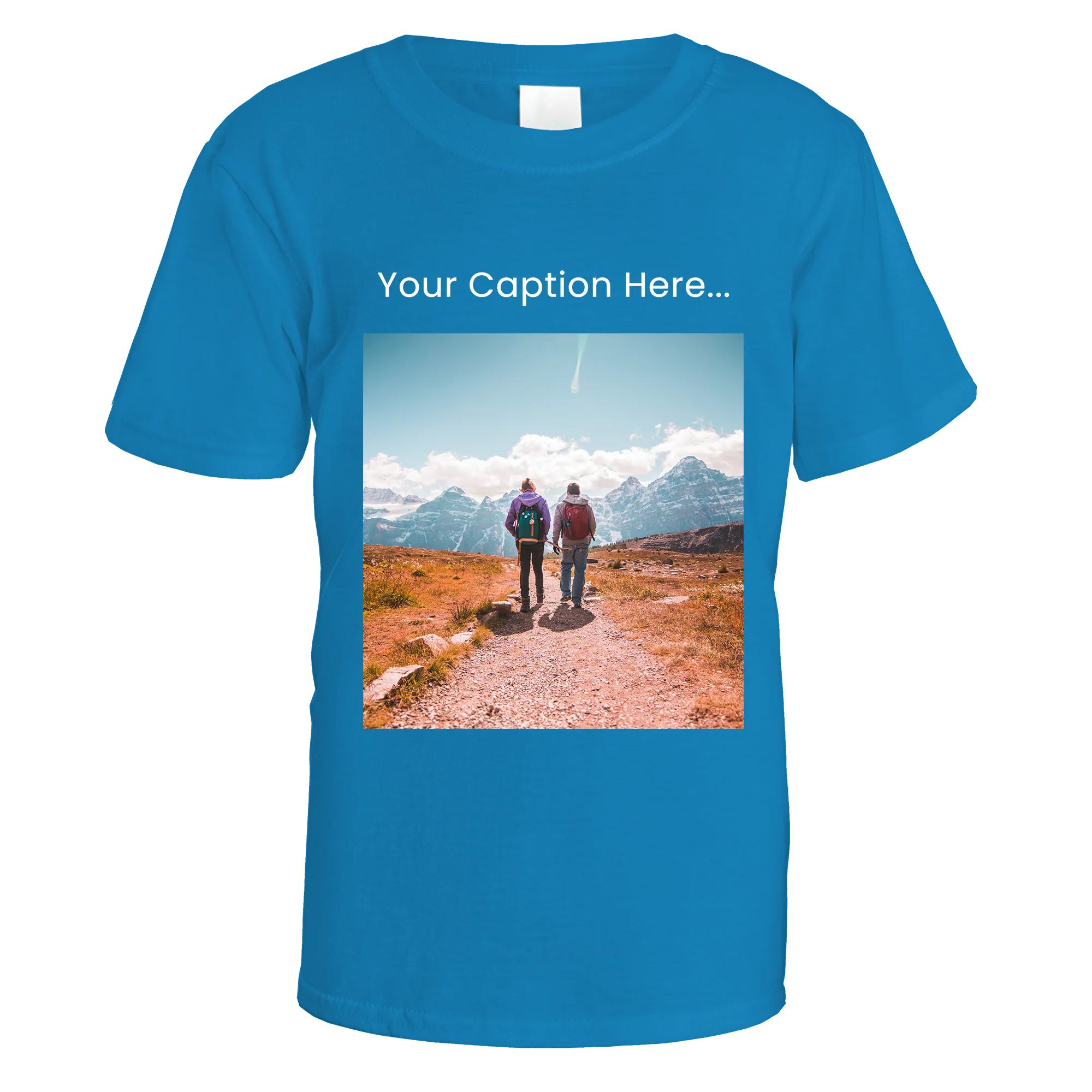 Personalised Photo and Top Caption T-Shirt - Image 9