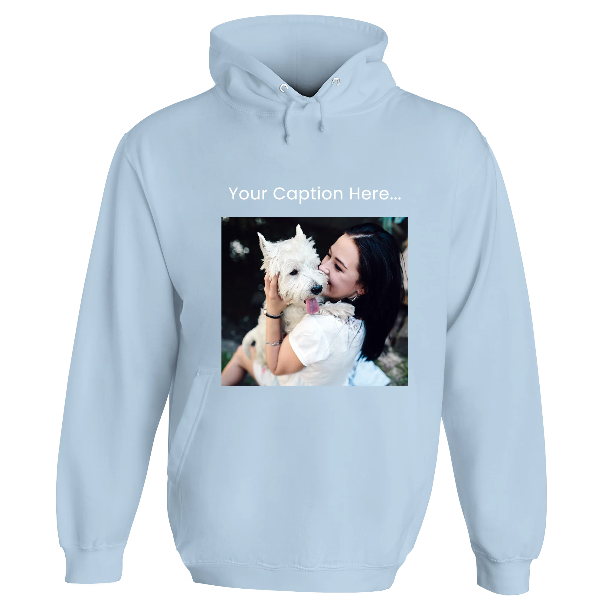 Personalised Photo and Top Caption Hoodie - Image 19