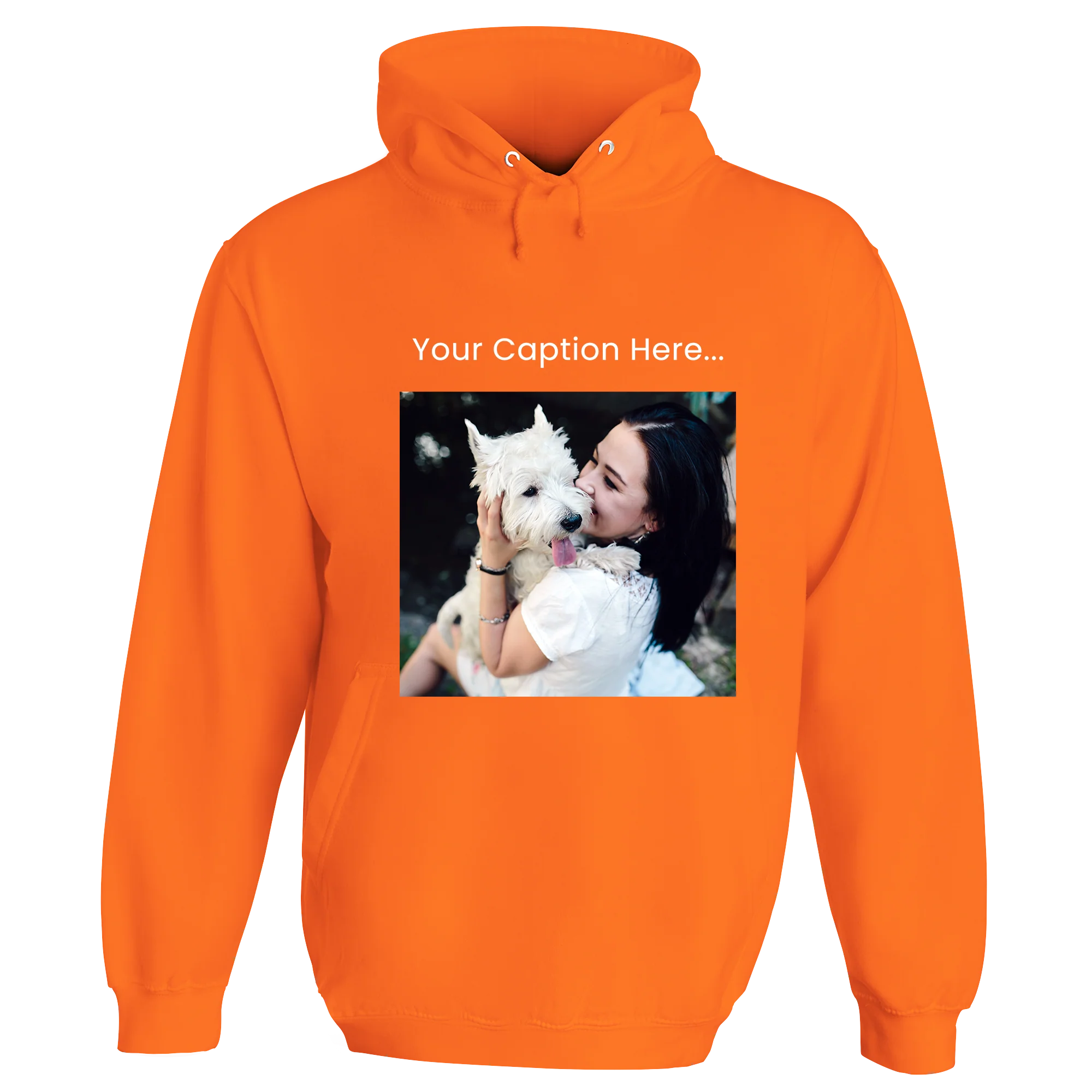 Personalised Photo and Top Caption Hoodie - Image 21