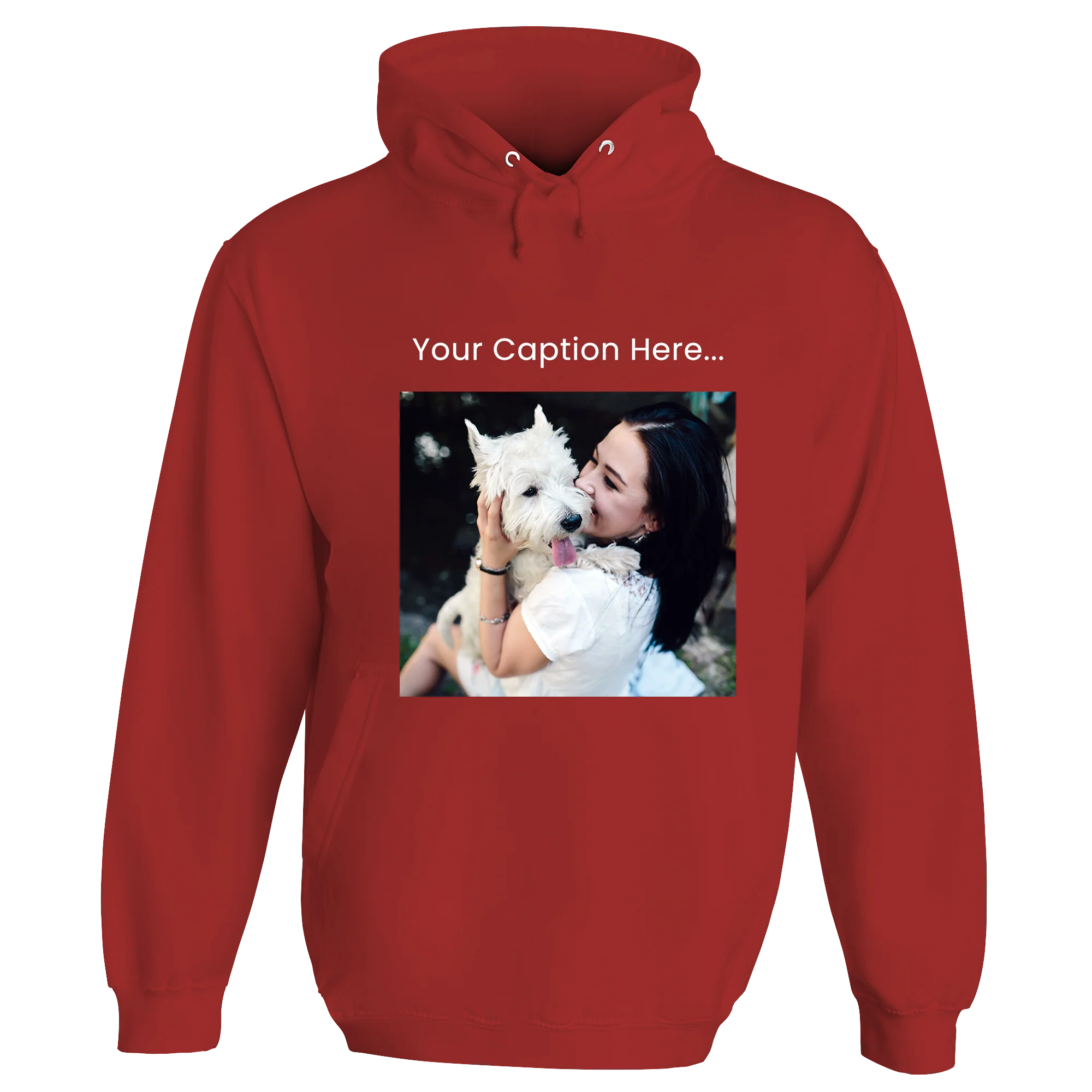 Personalised Photo and Top Caption Hoodie - Image 26