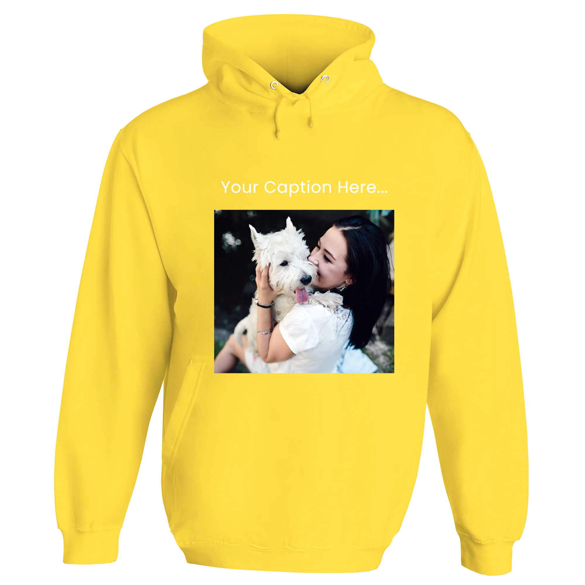 Personalised Photo and Top Caption Hoodie - Image 28