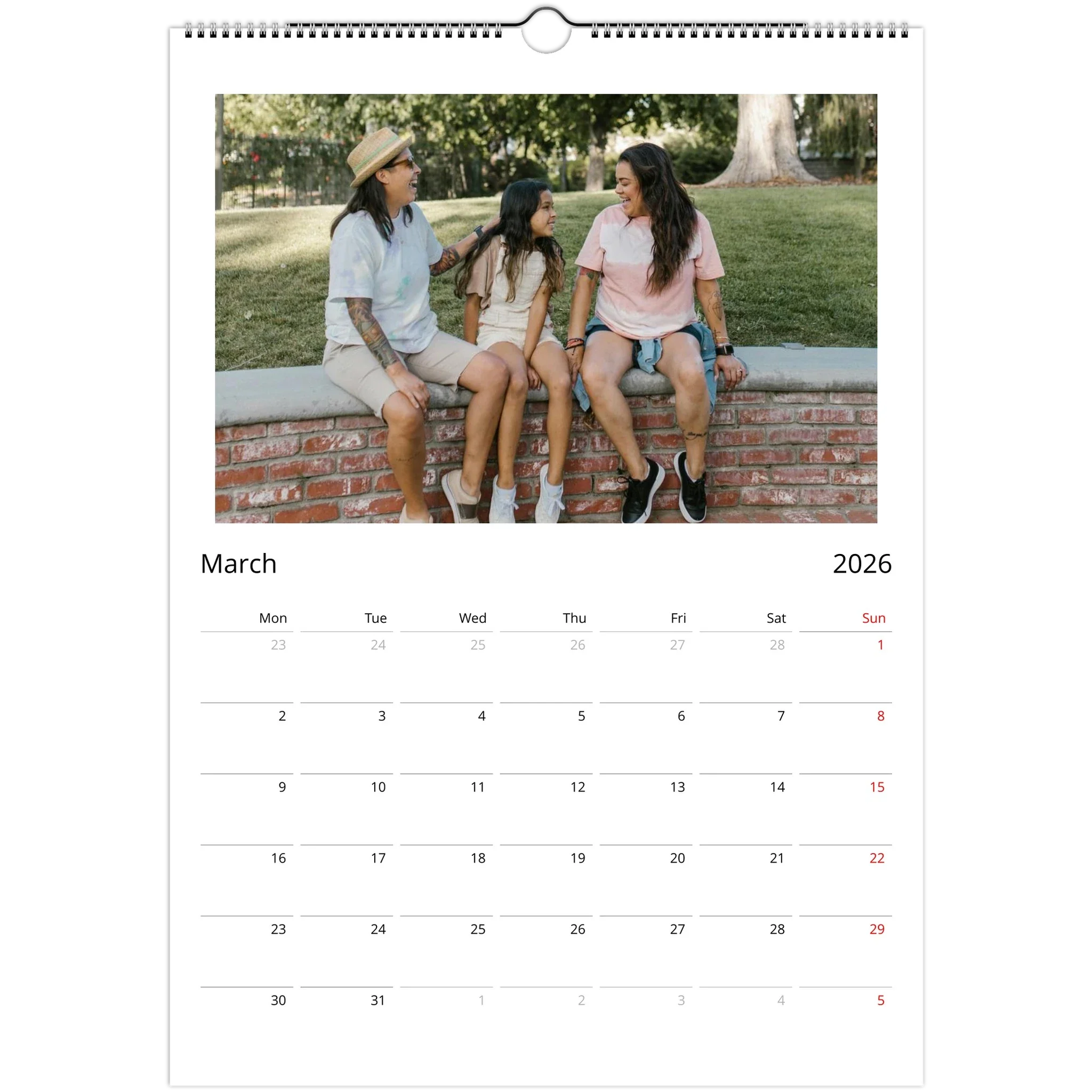 Personalised Photo Wall Calendar - Image 8