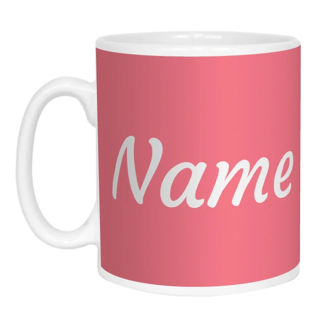 Personalised Pink Mug with Name - Image 7