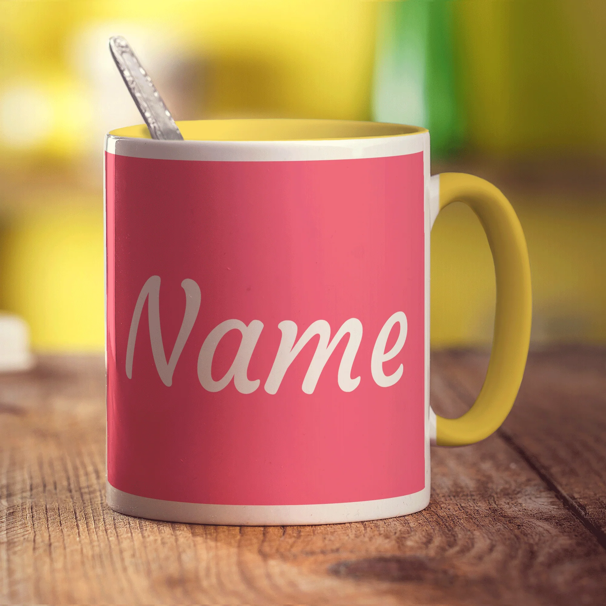 Personalised Pink Mug with Name - Image 9