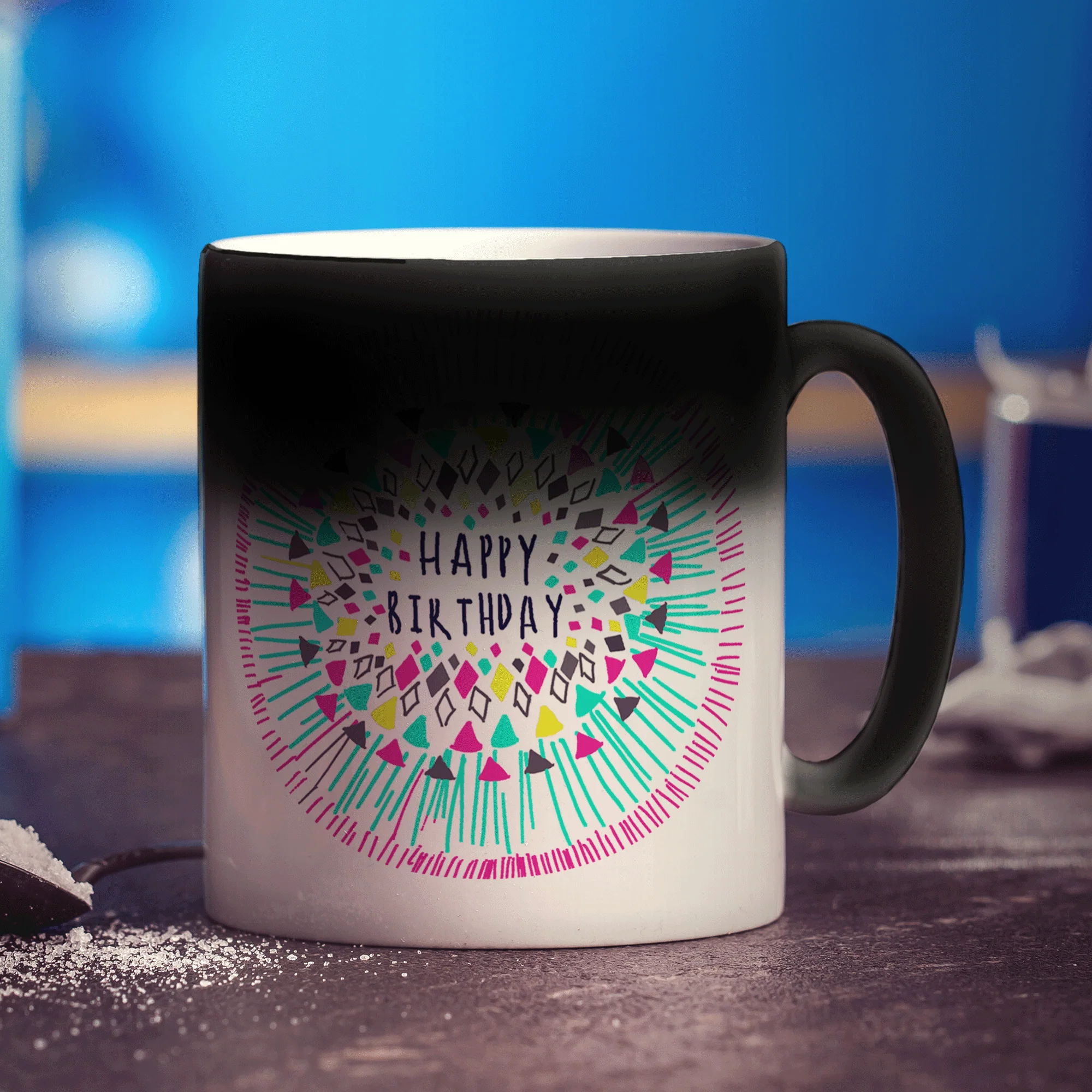 Pink Birthday Pattern Mug by Jessica Peppin - Image 4