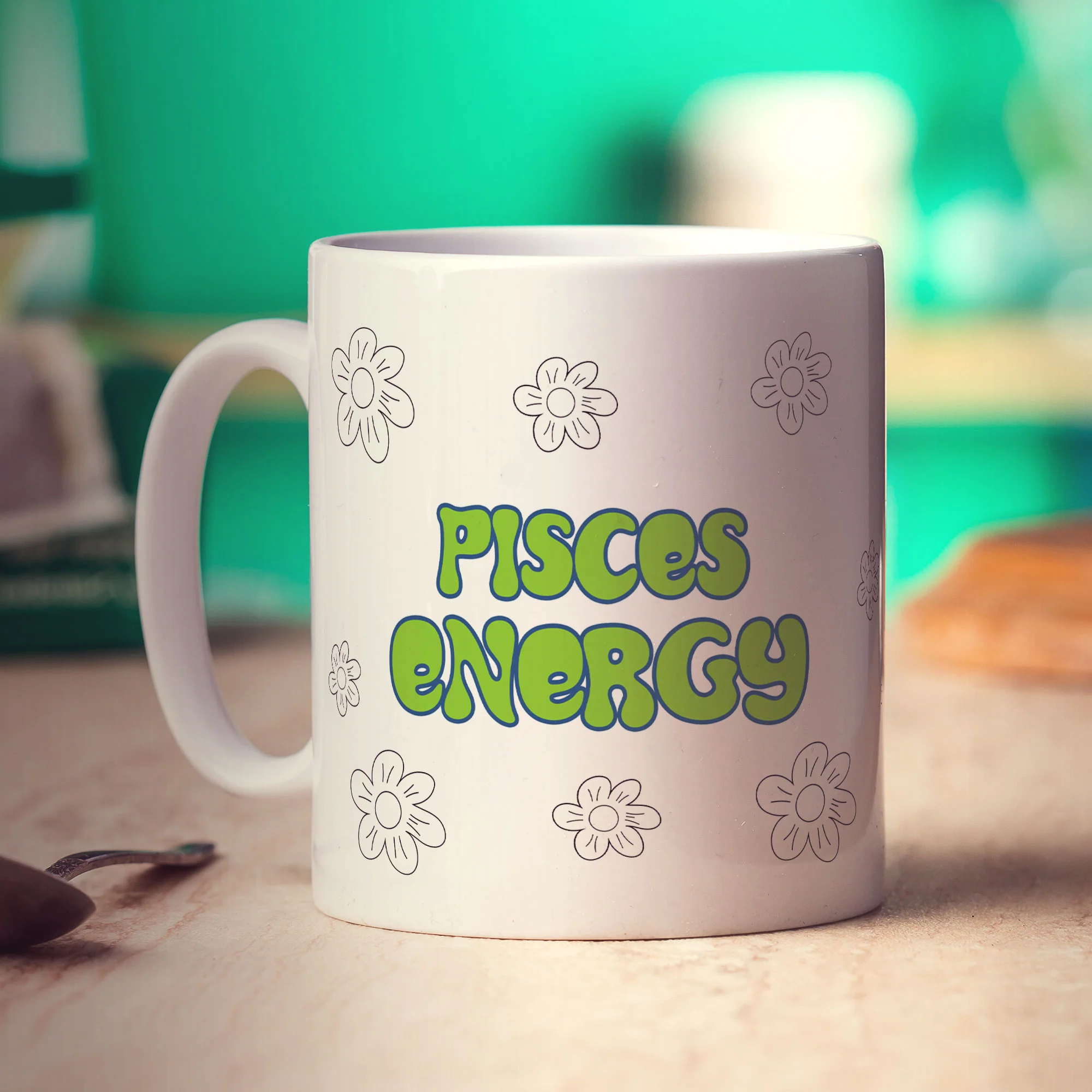 Pisces Energy Star Sign Mug - Image 2