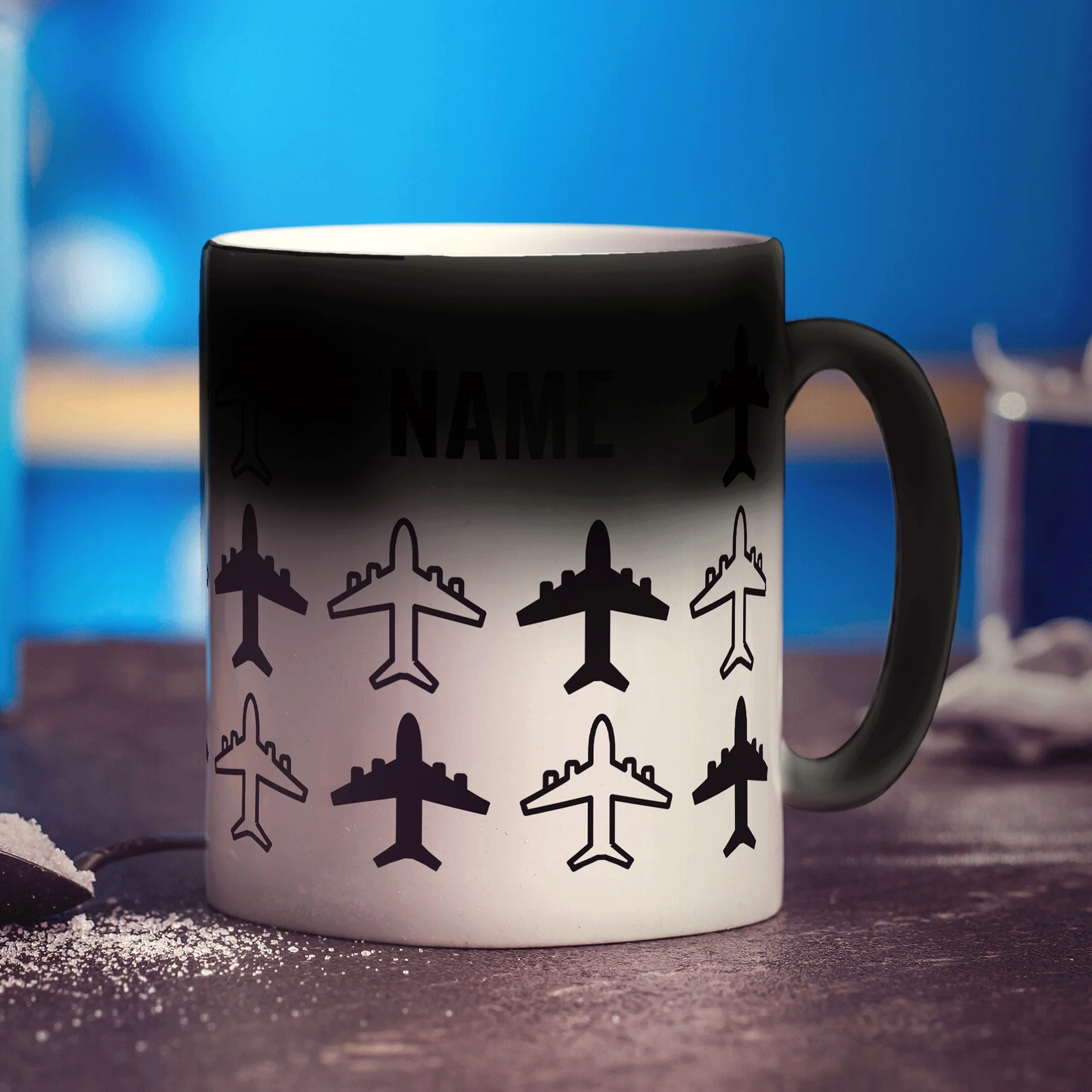 Planes Silhouette Personalised Mug - Image 10