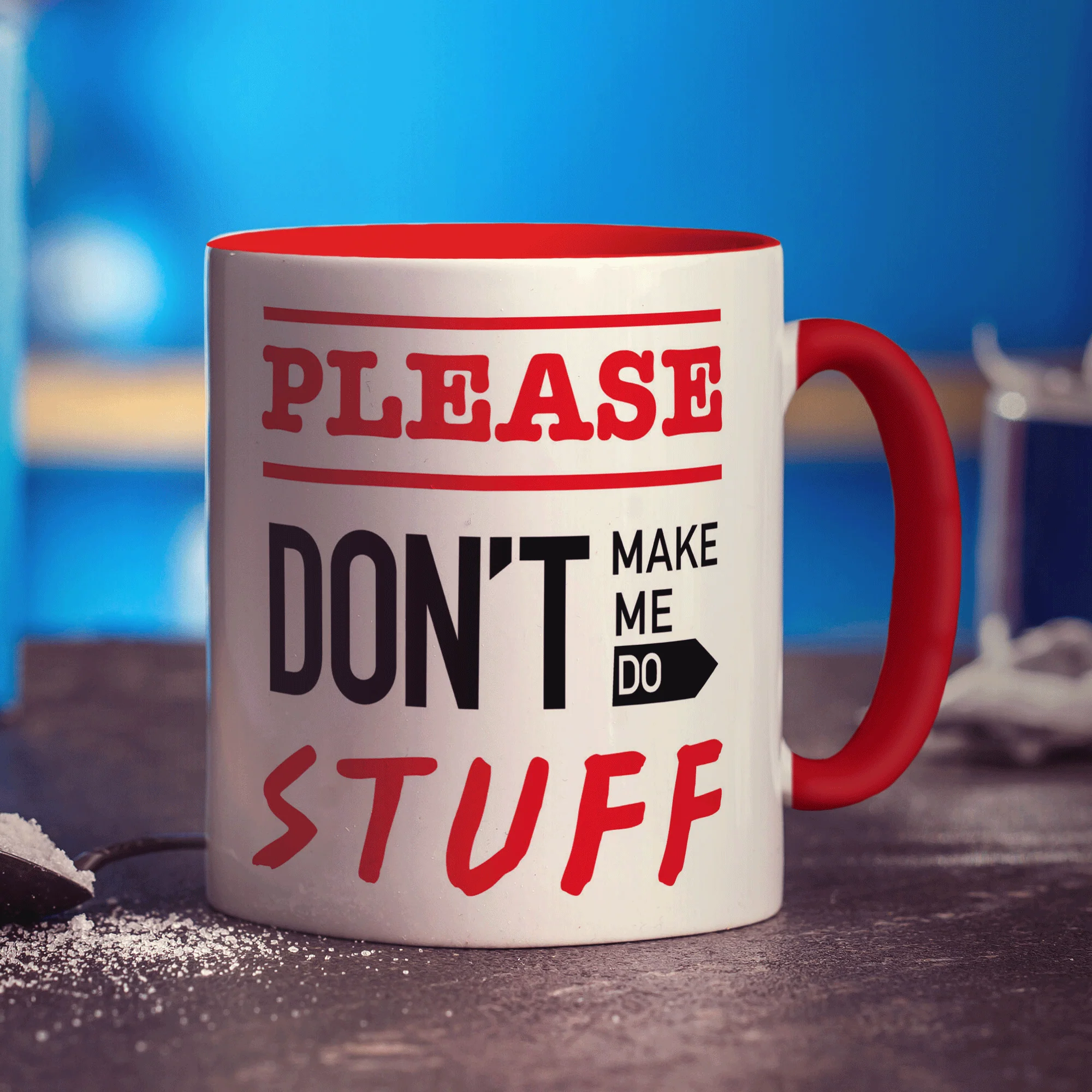 Please Don't Make Me Do Stuff Mug - Image 11