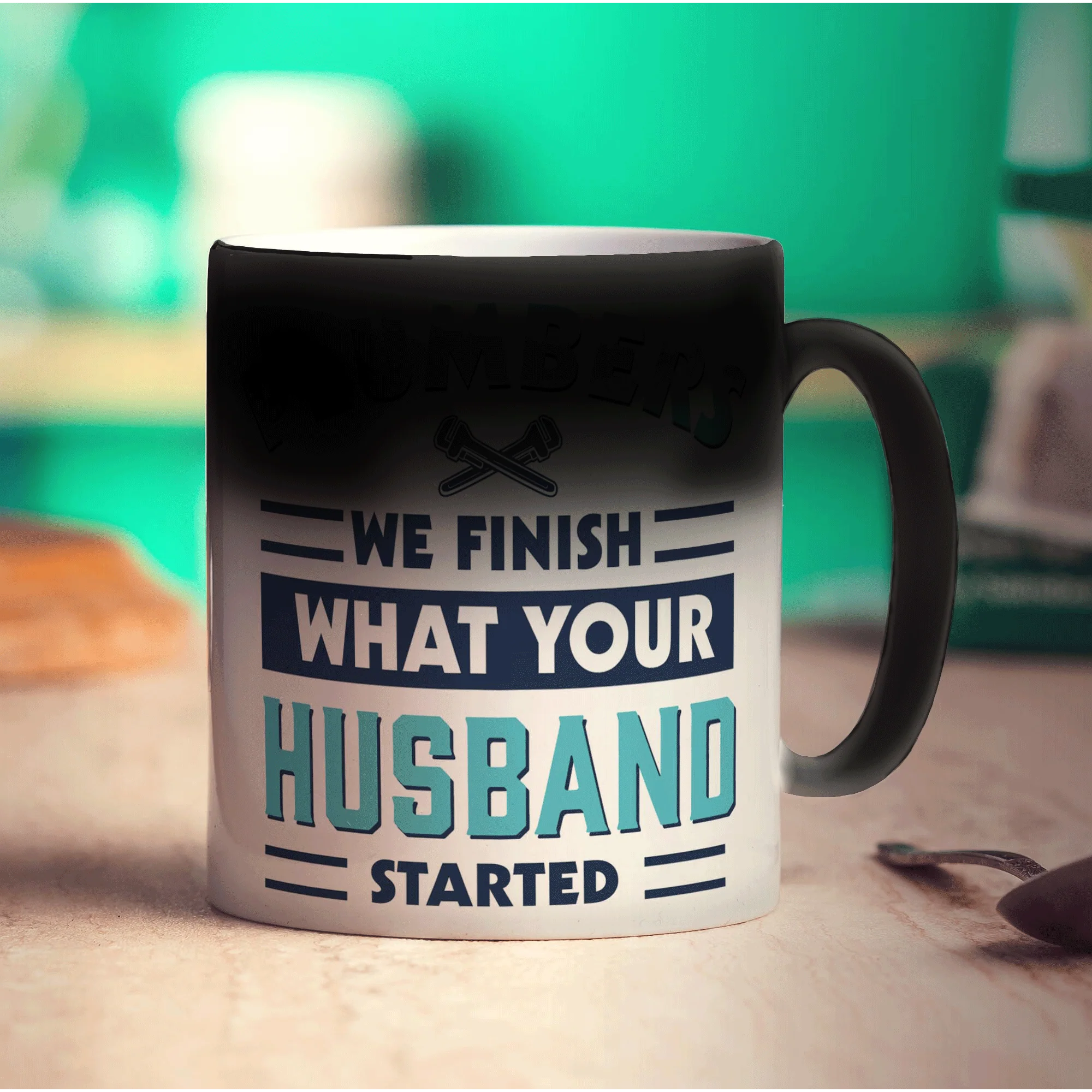 Plumbers We Finish What Your Husband Started Mug - Image 6