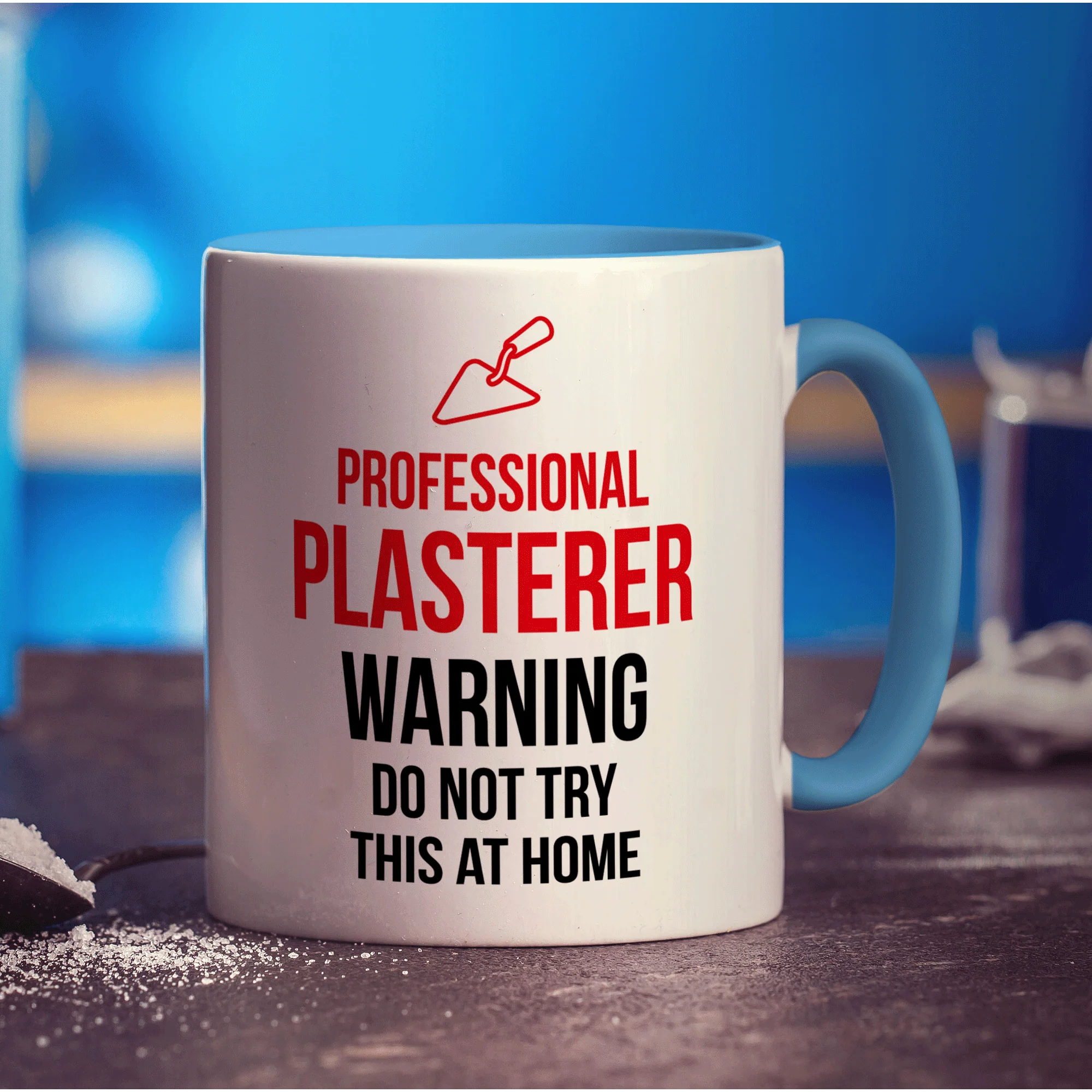 Professional Plasterer - Warning Do Not Try This At Home Mug - Image 8