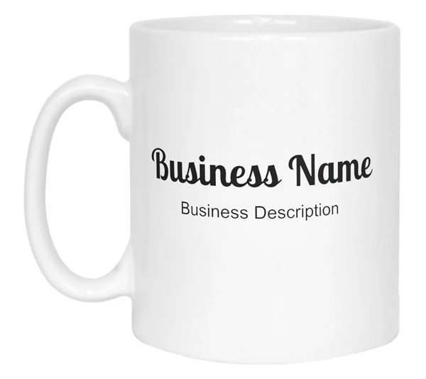 Promotional Mug with Curly Bracket - Image 3