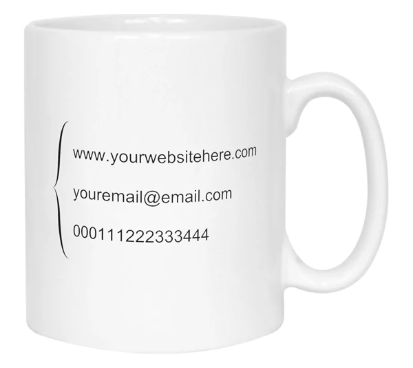 Promotional Mug with Curly Bracket - Image 4