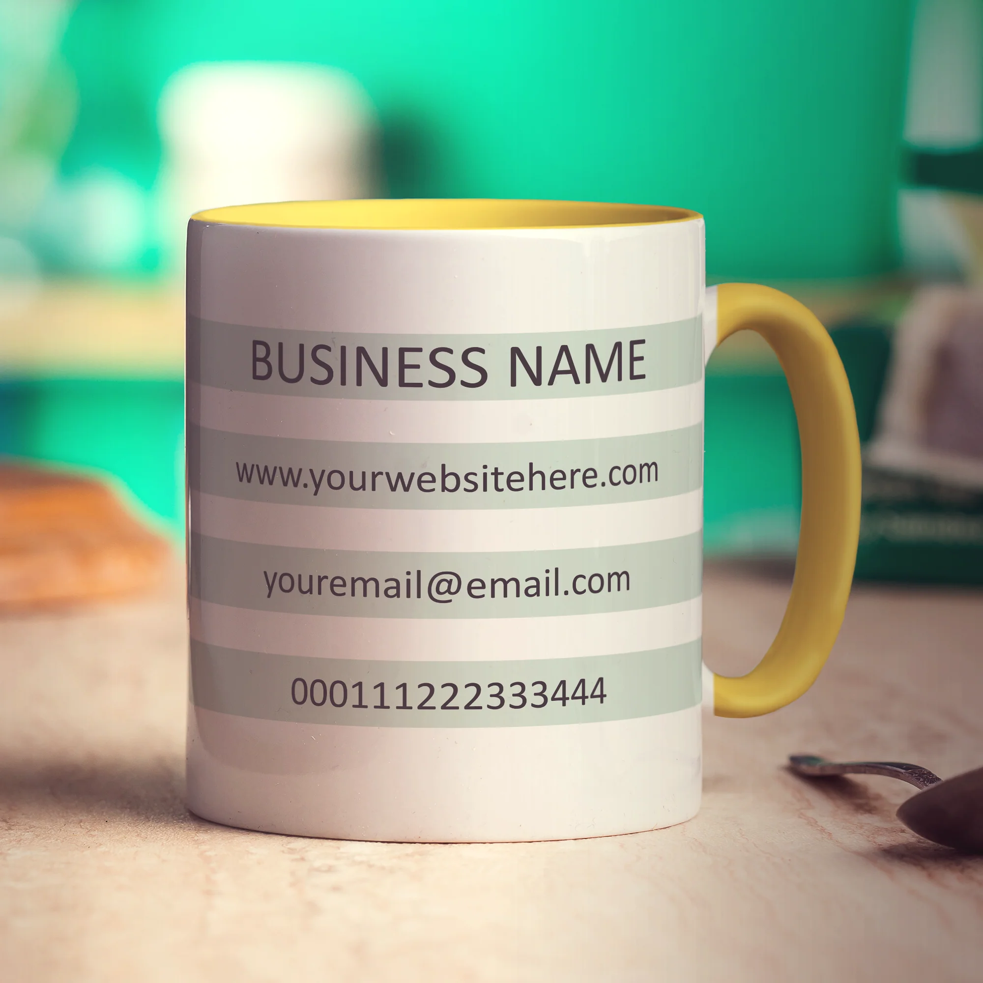 Promotional Mug with Details in Stripes - Image 7
