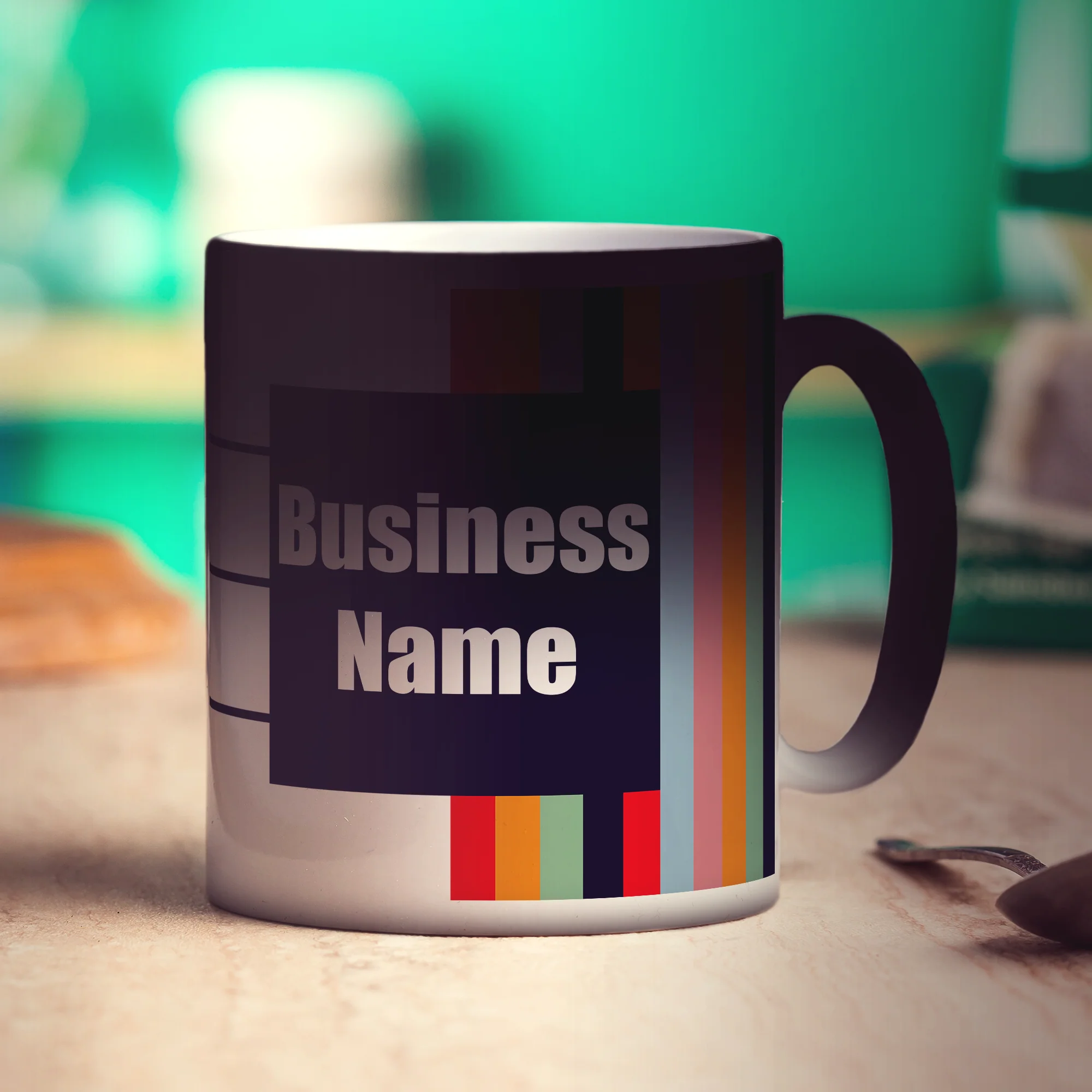 Promotional Mug with Funky Stripes - Image 11