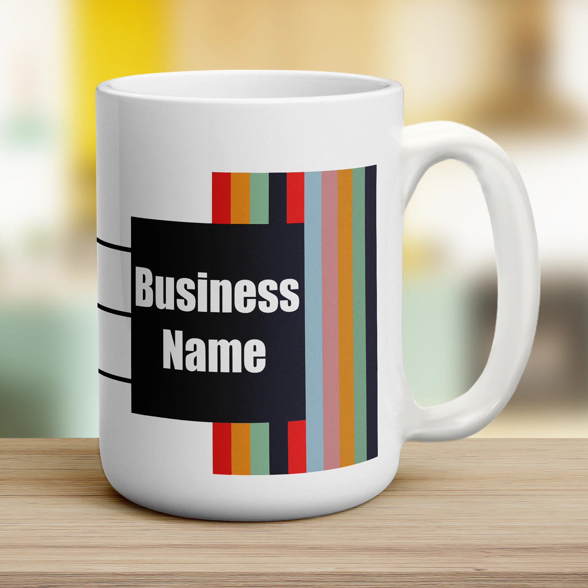 Promotional Mug with Funky Stripes - Image 12