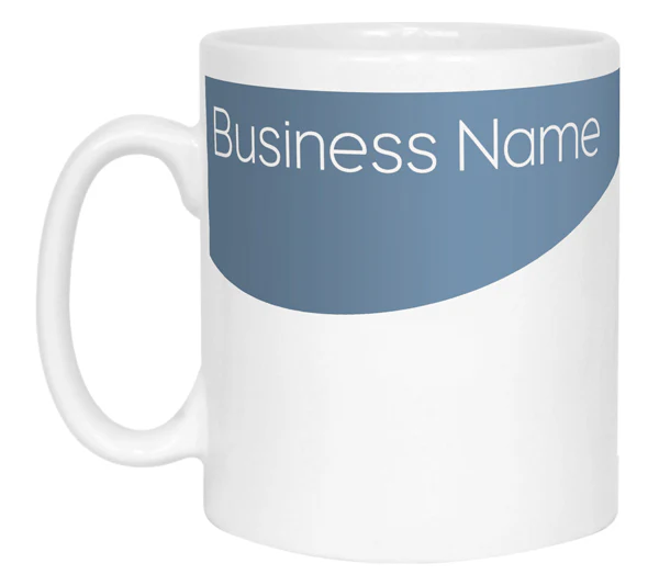 Promotional Mug with Wave Design - Image 3