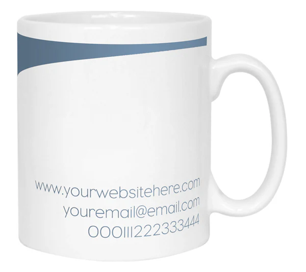Promotional Mug with Wave Design - Image 4