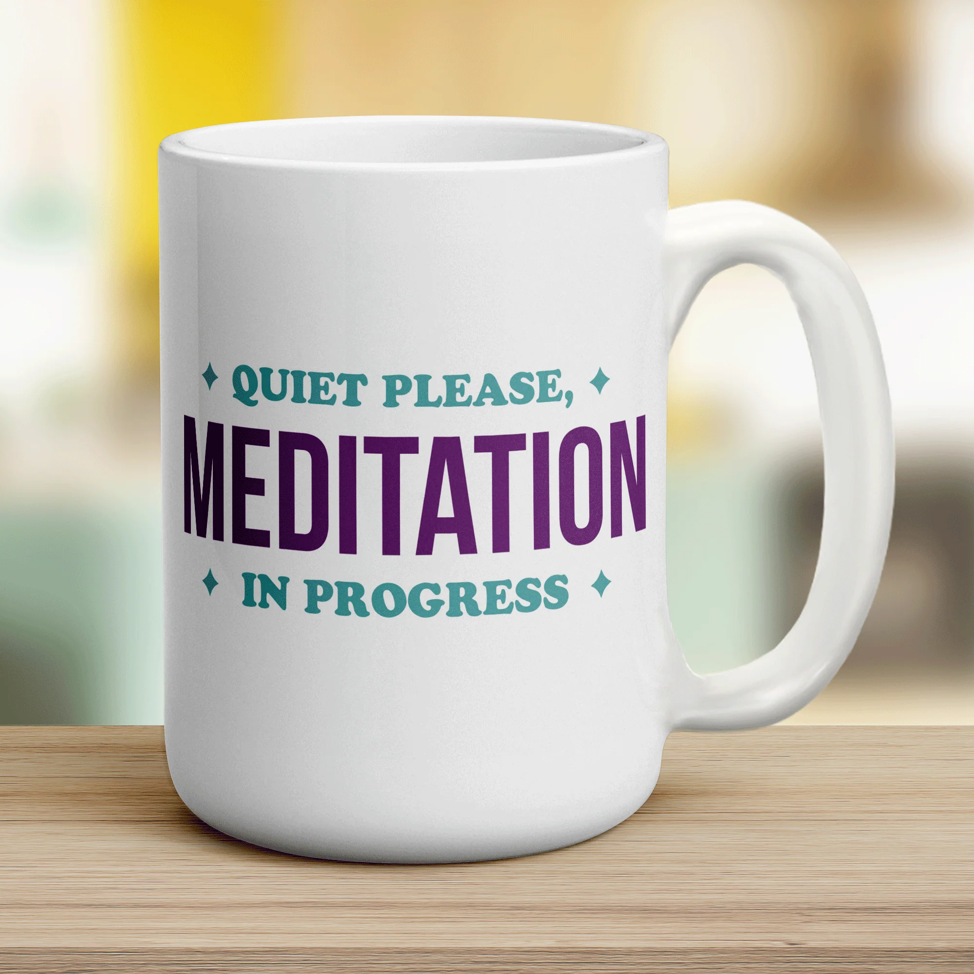 Quiet Please, Meditation in Progress Mug - Image 12