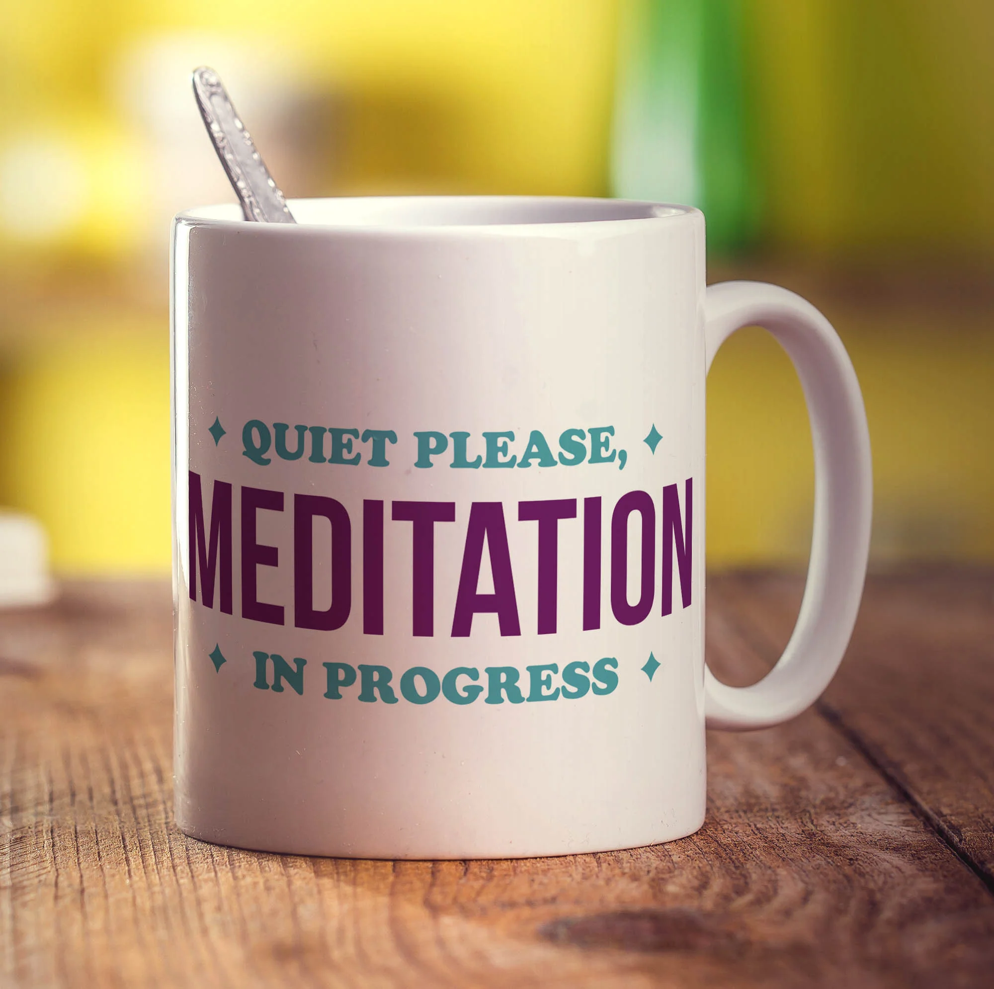 Quiet Please, Meditation in Progress Mug - Image 3