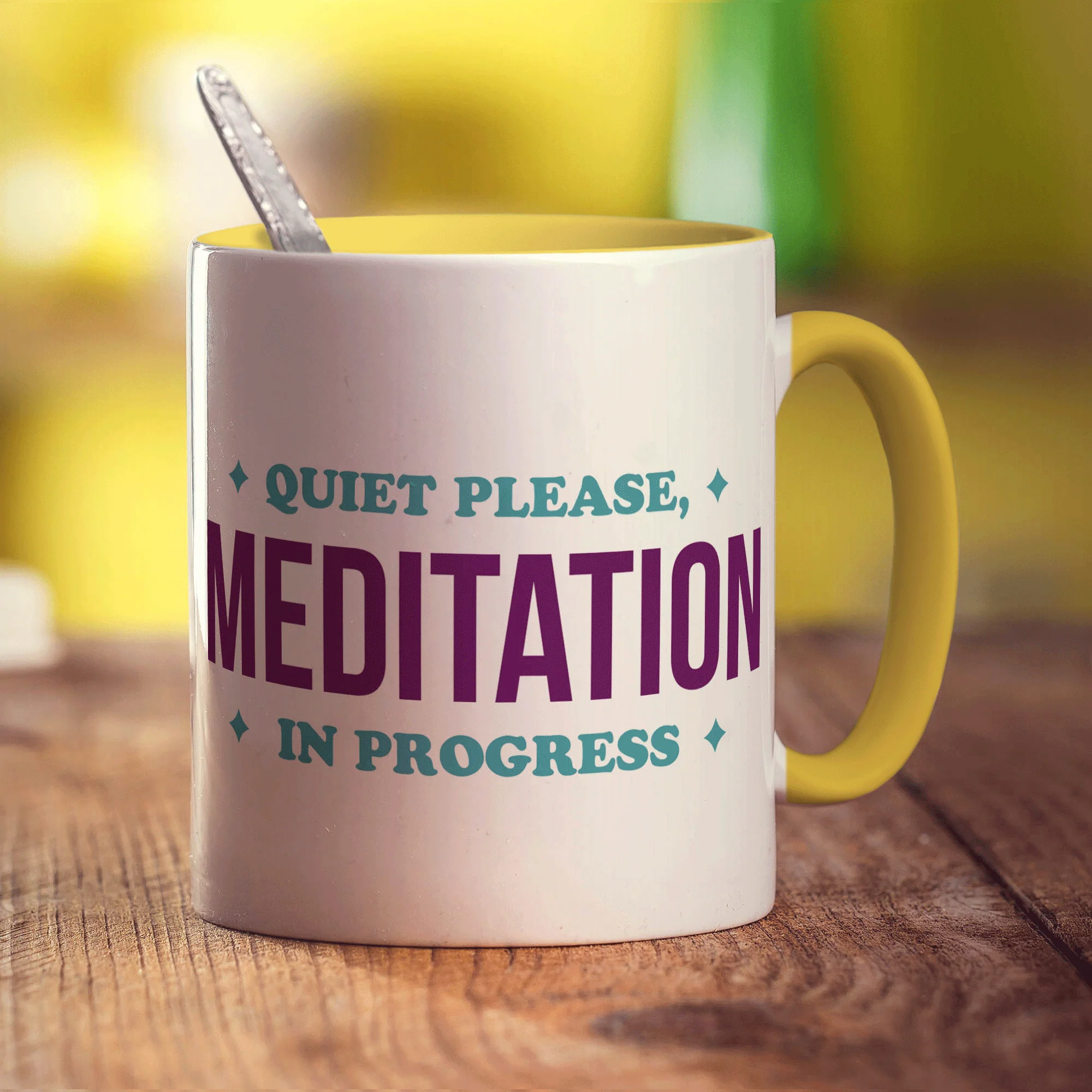 Quiet Please, Meditation in Progress Mug - Image 5