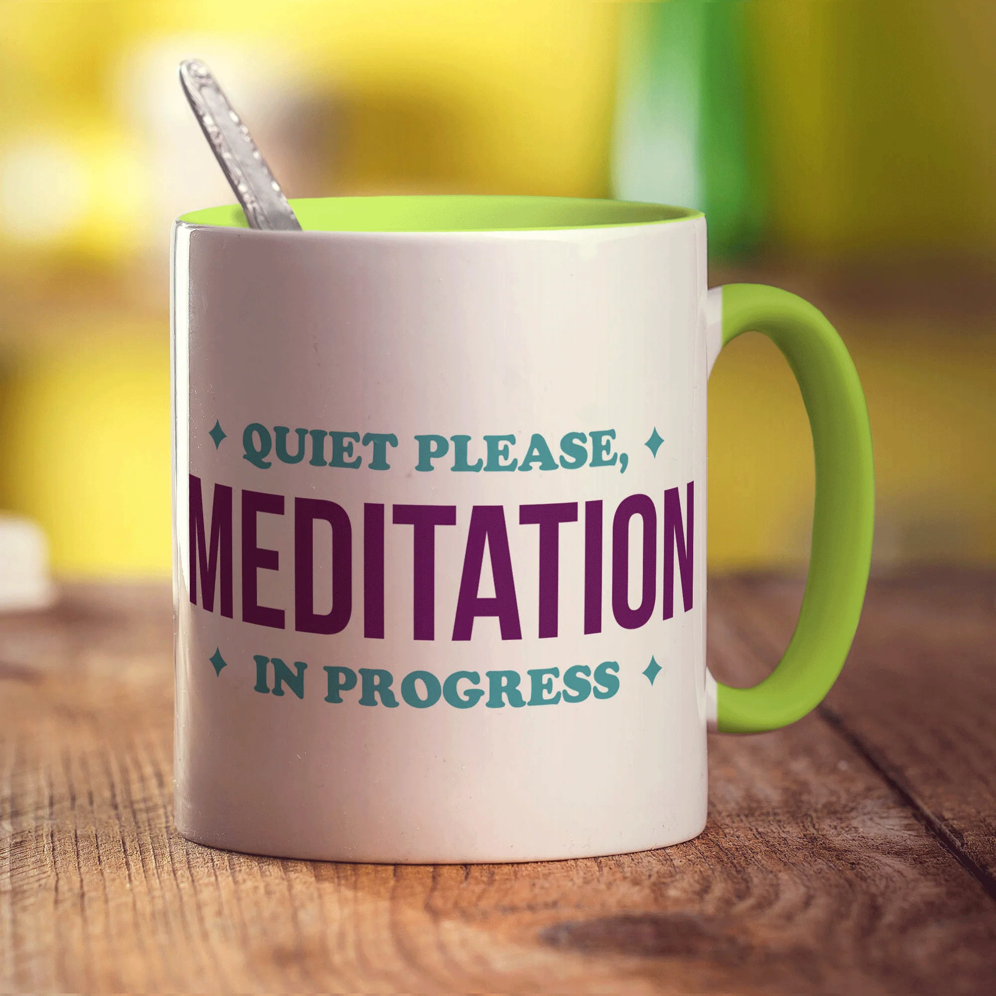 Quiet Please, Meditation in Progress Mug - Image 7