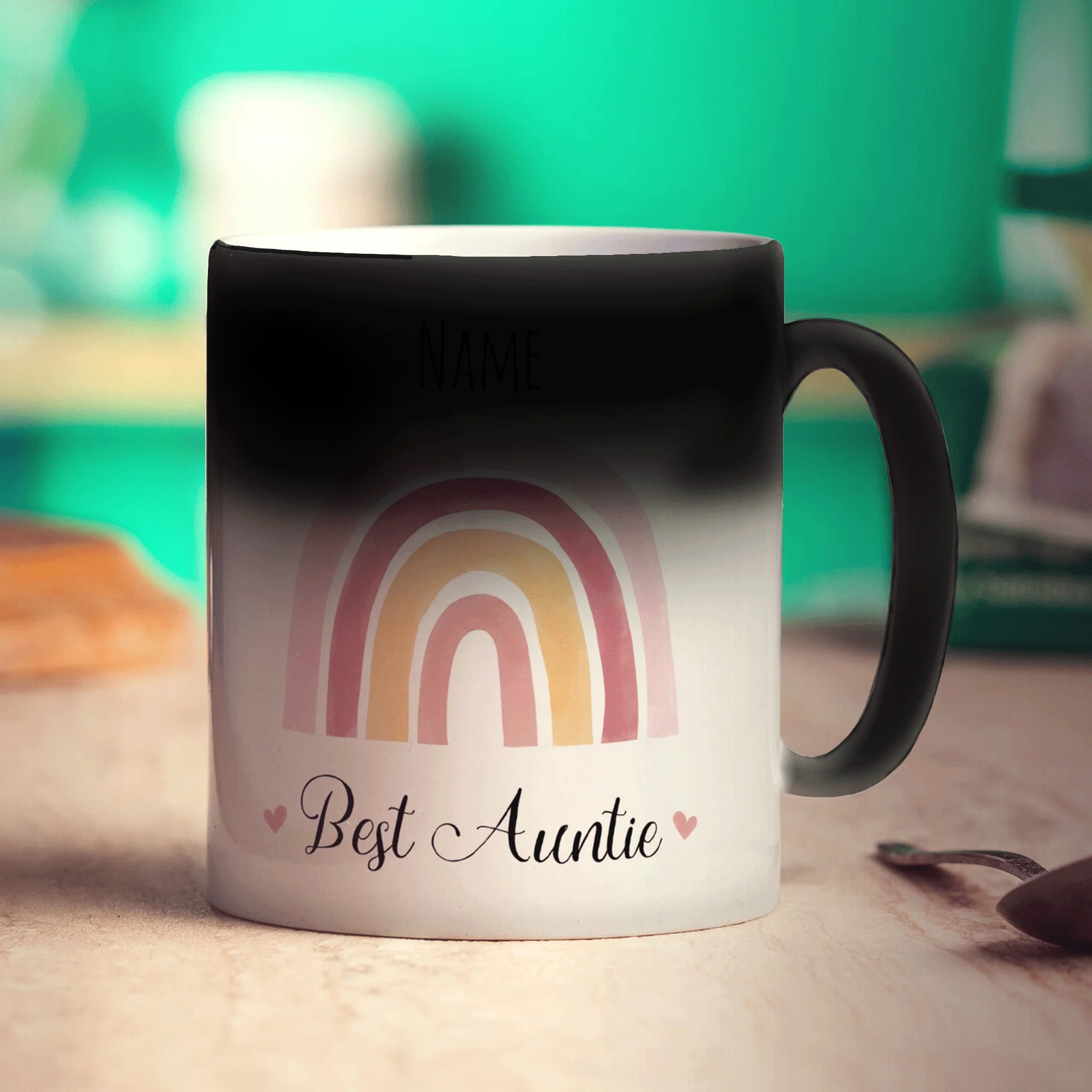 Rainbow Best Auntie Personalised Name Mug - Image 6