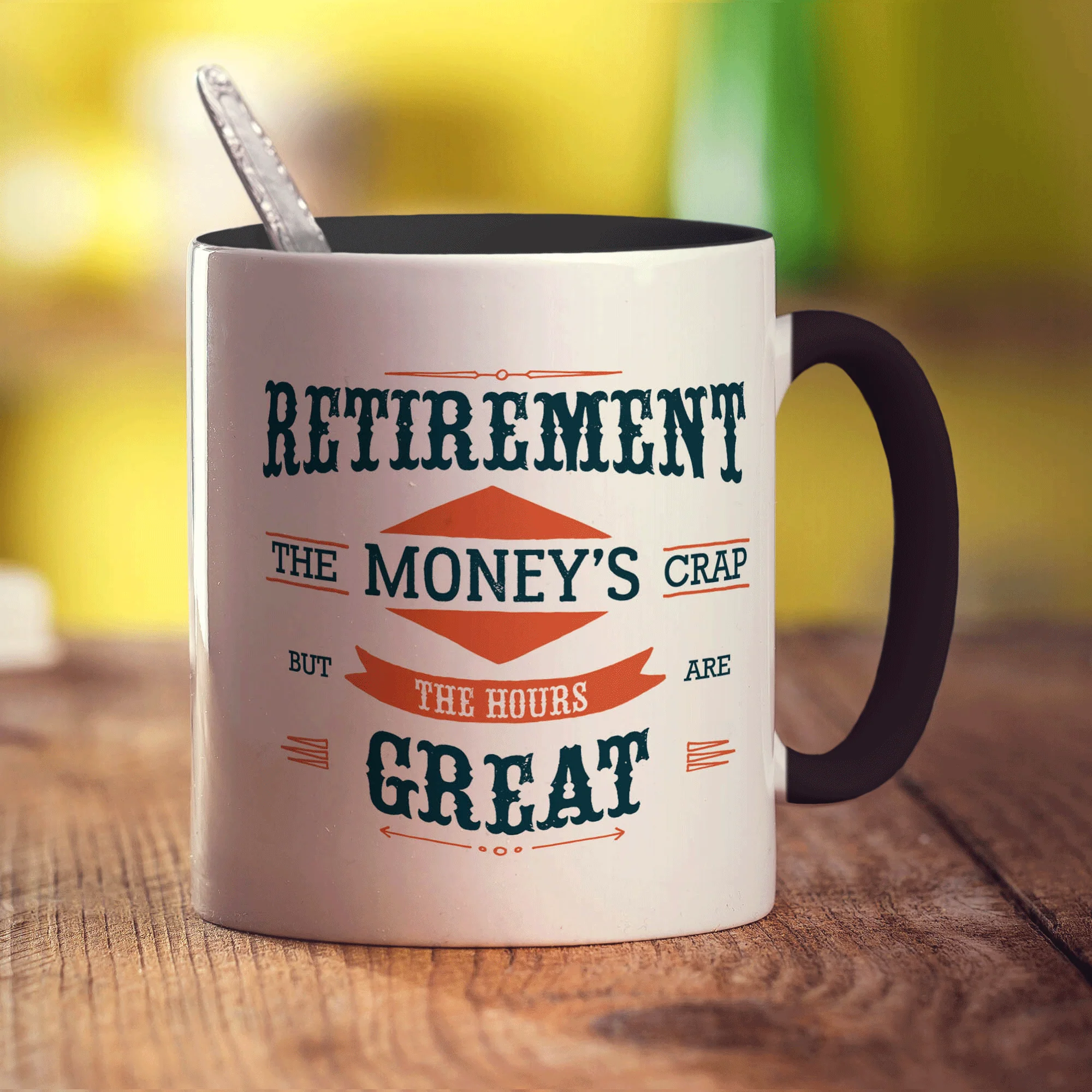 Retirement 'The Money's Crap But The Hours Are Great' Mug - Image 10