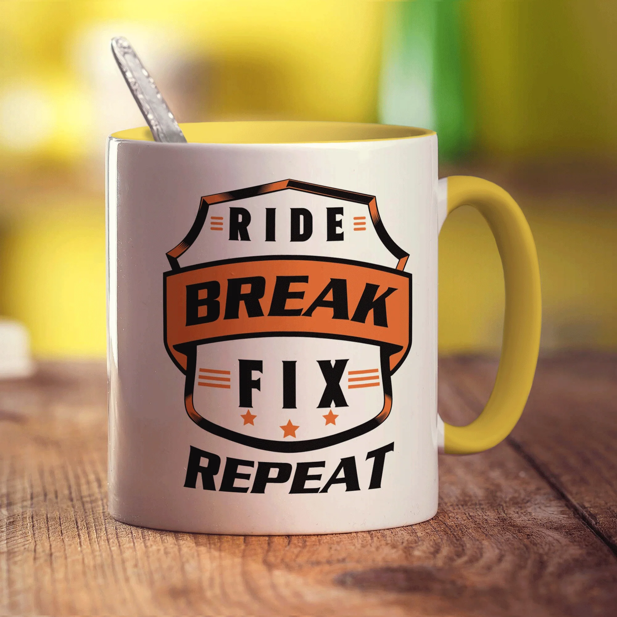 Ride, Break, Fix, Repeat Mug - Image 5