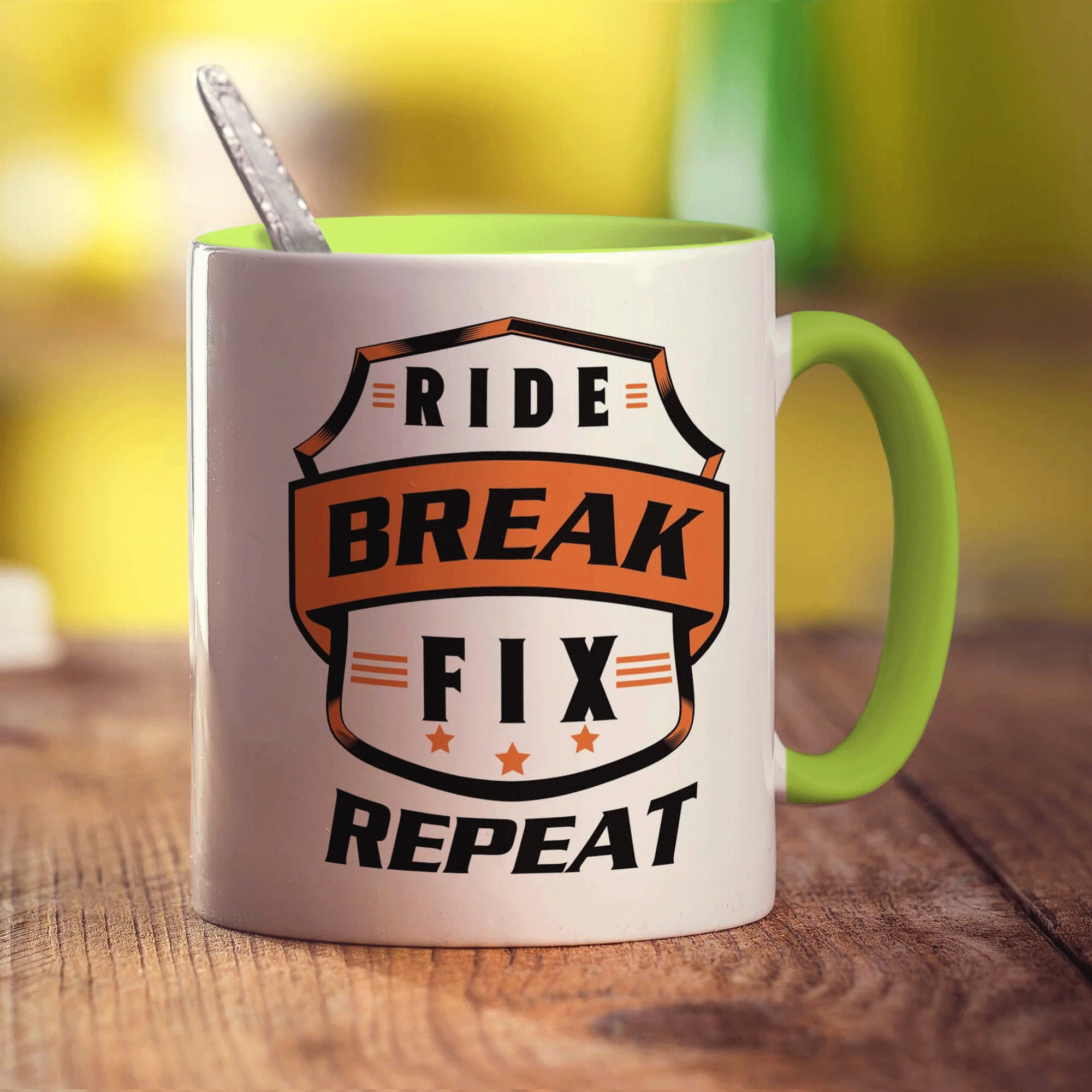 Ride, Break, Fix, Repeat Mug - Image 7
