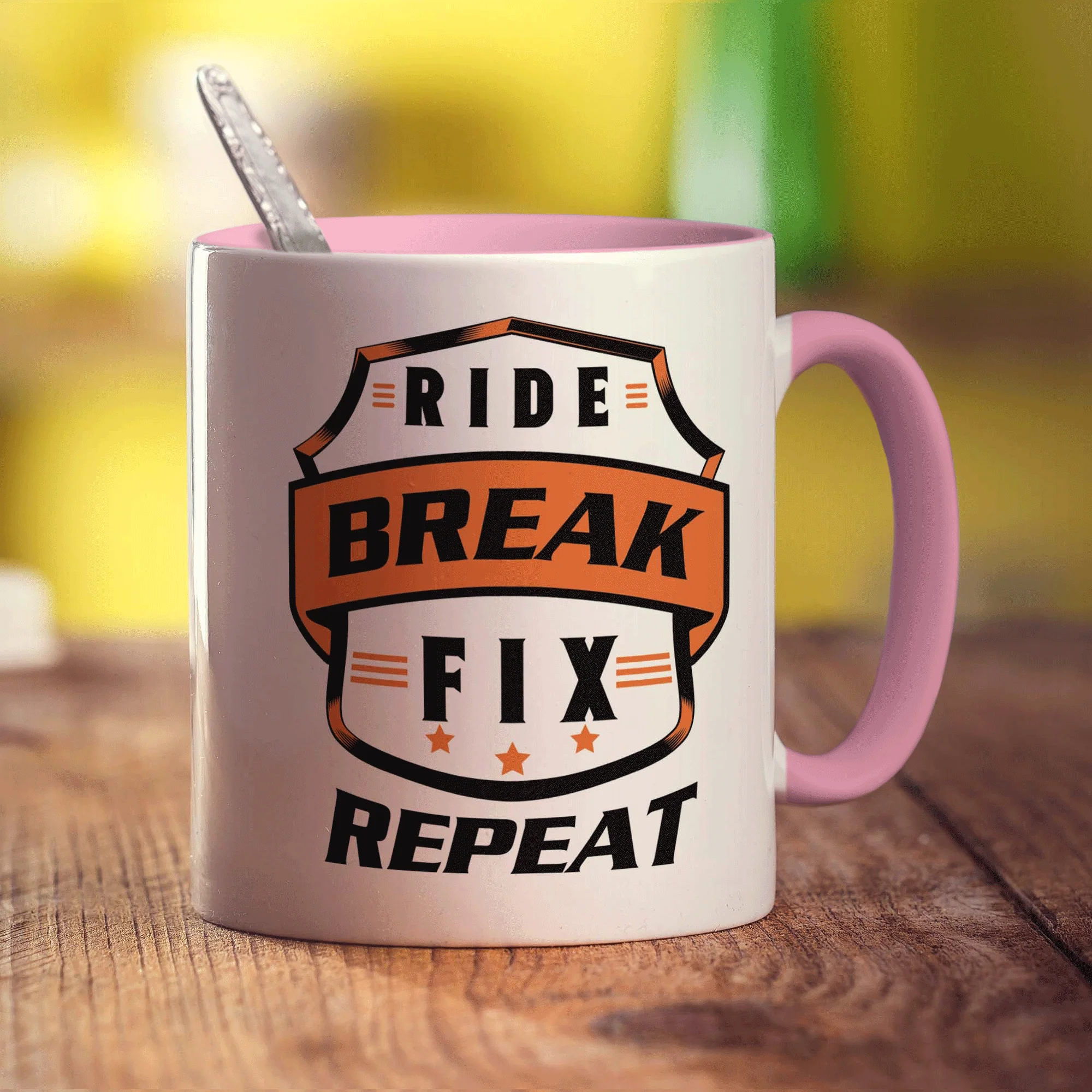 Ride, Break, Fix, Repeat Mug - Image 9