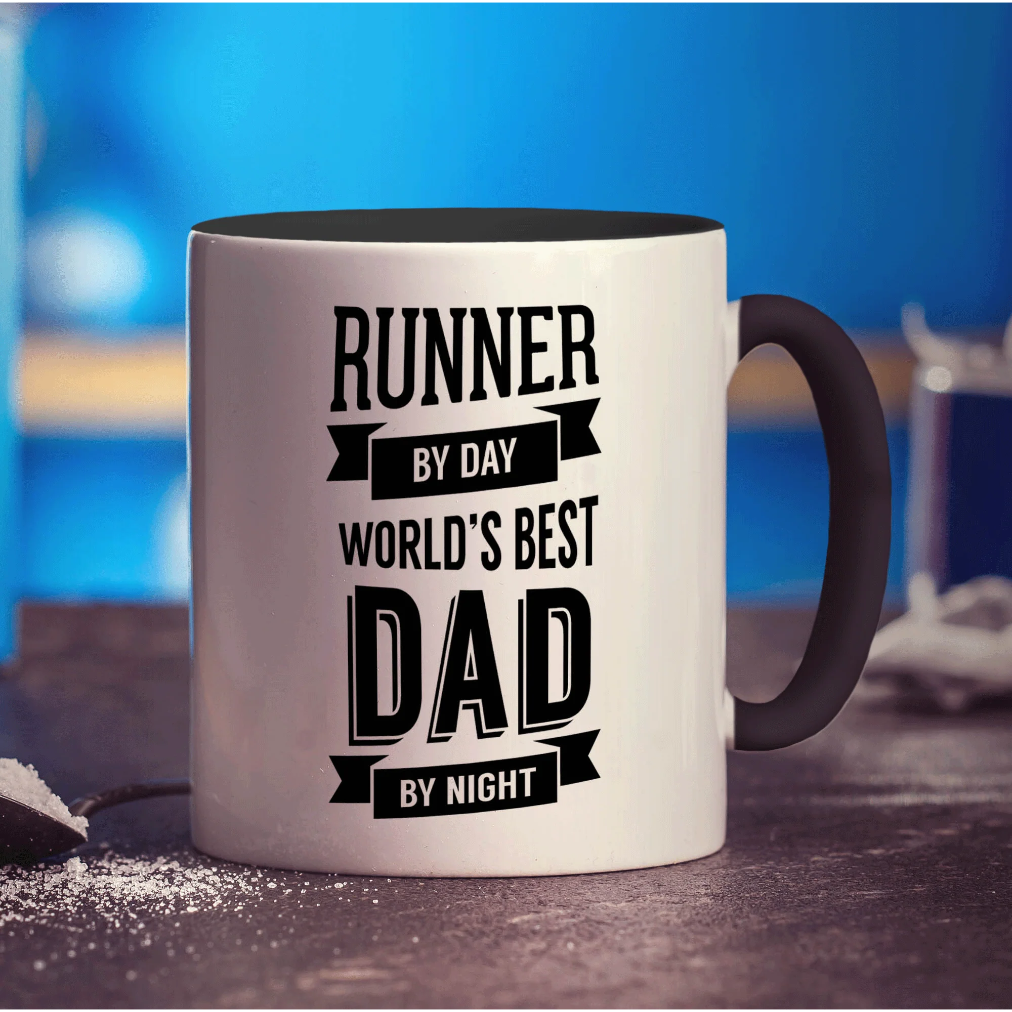 Runner By Day World's Best Dad By Night Mug - Image 10