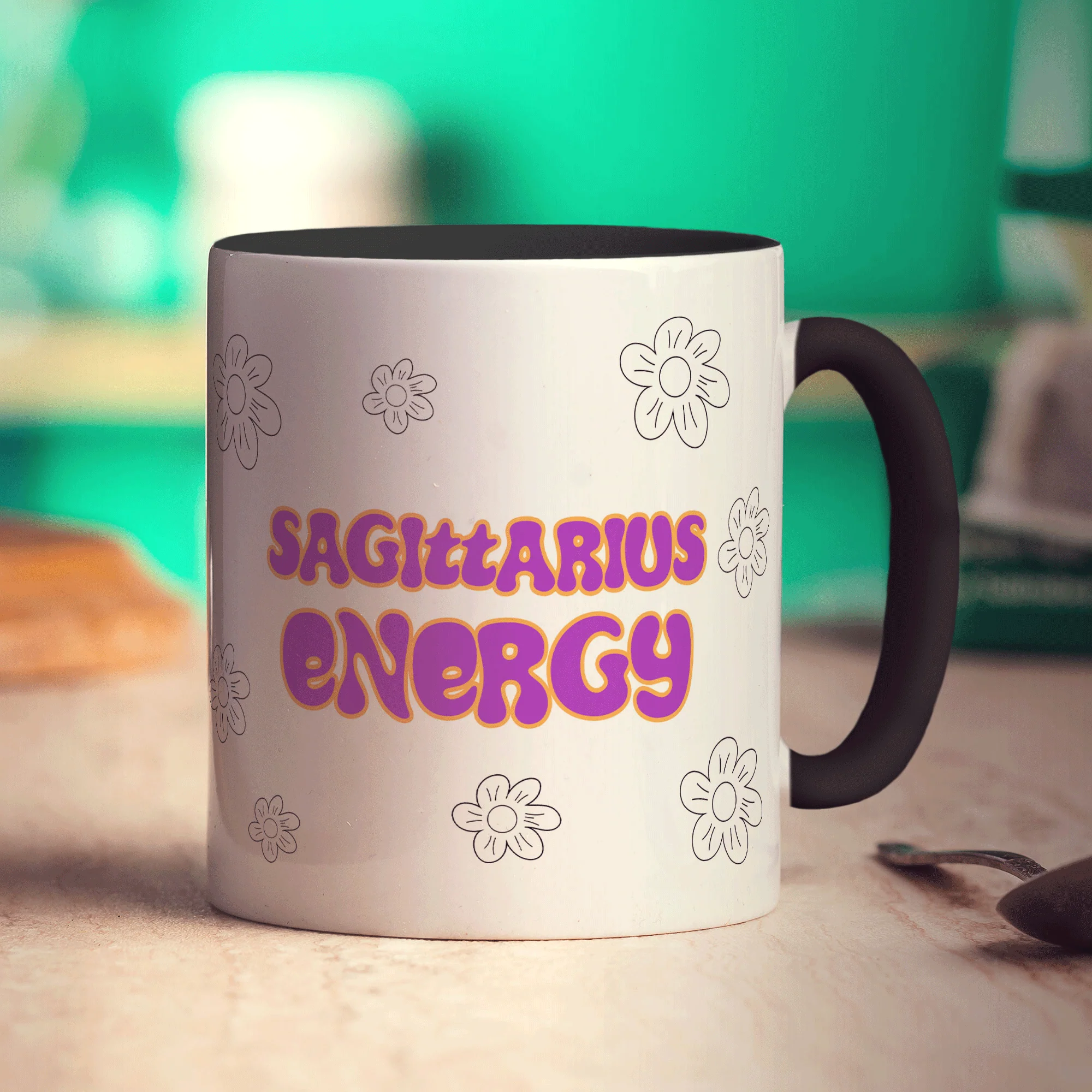 Sagittarius Energy Star Sign Mug - Image 10