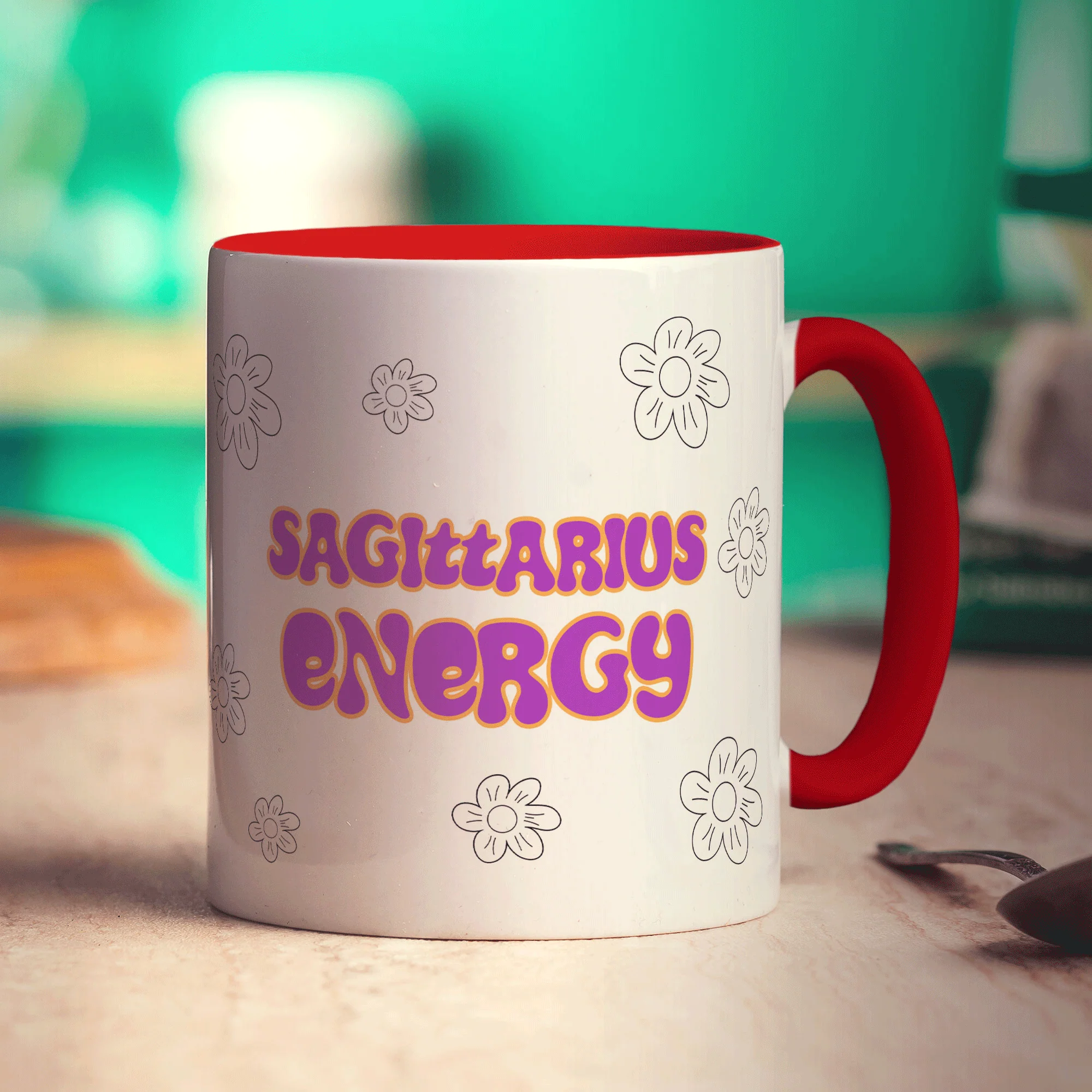 Sagittarius Energy Star Sign Mug - Image 11