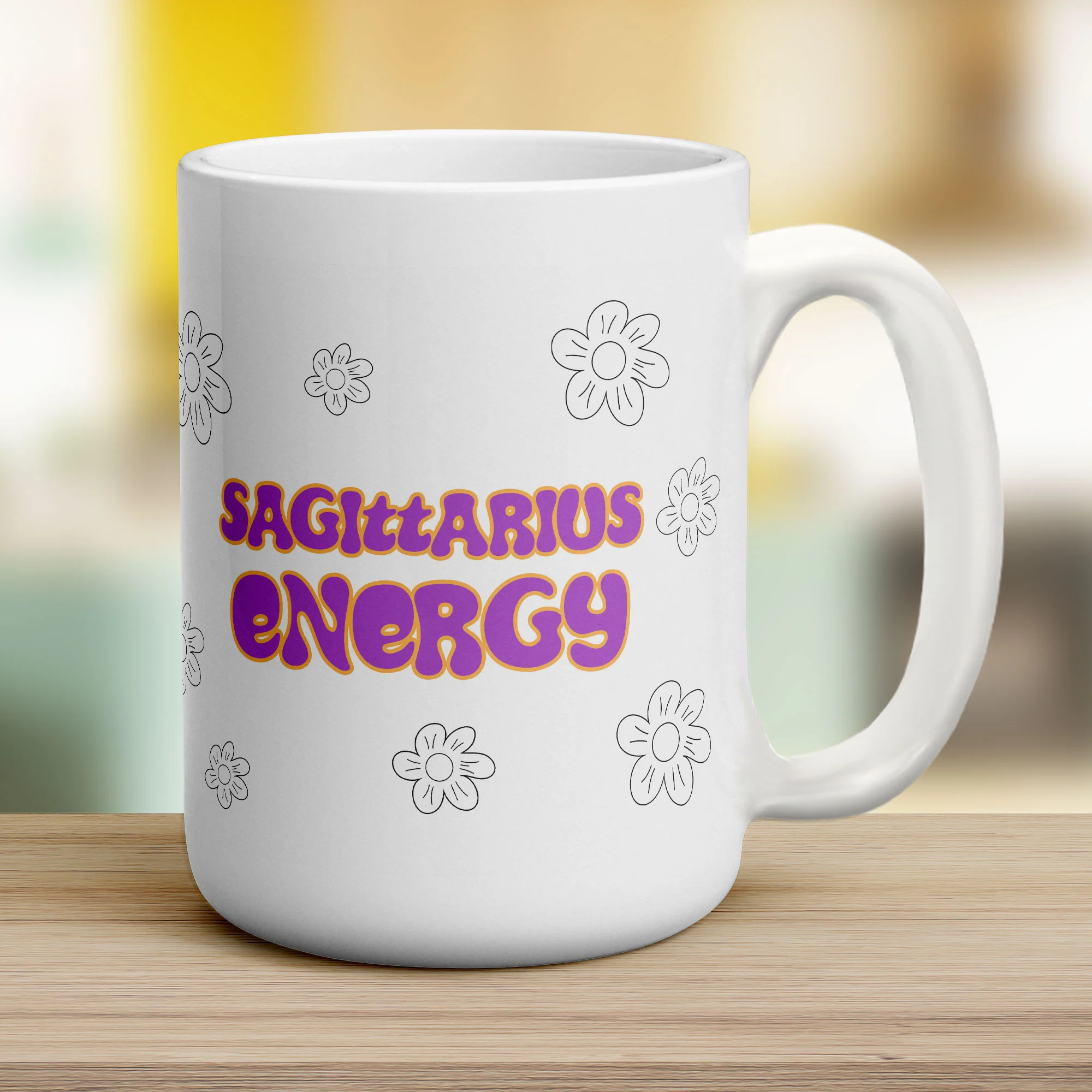 Sagittarius Energy Star Sign Mug - Image 12