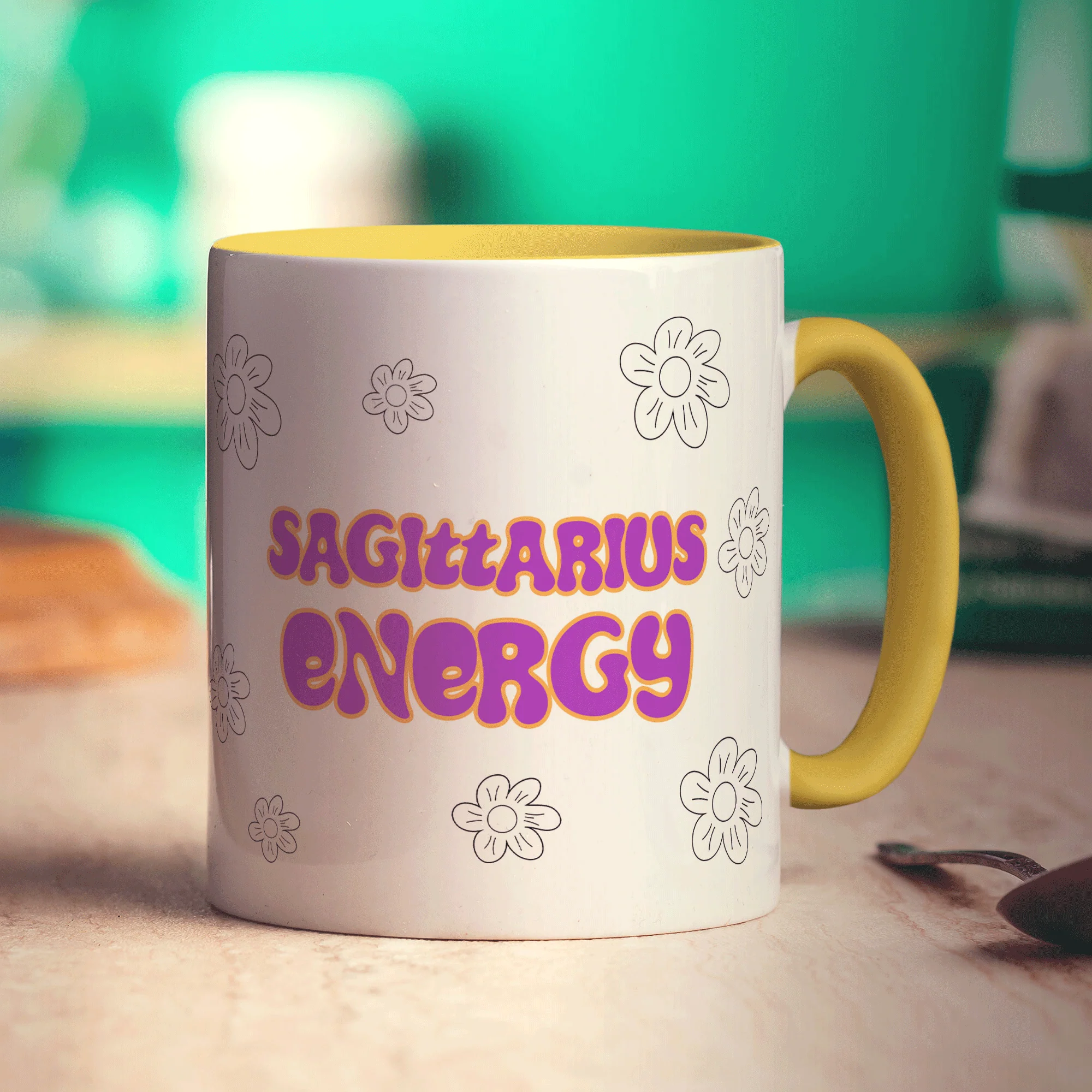 Sagittarius Energy Star Sign Mug - Image 5