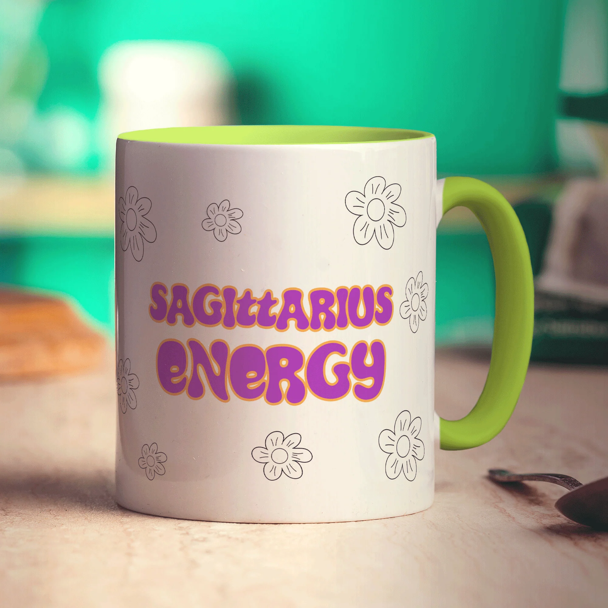 Sagittarius Energy Star Sign Mug - Image 7