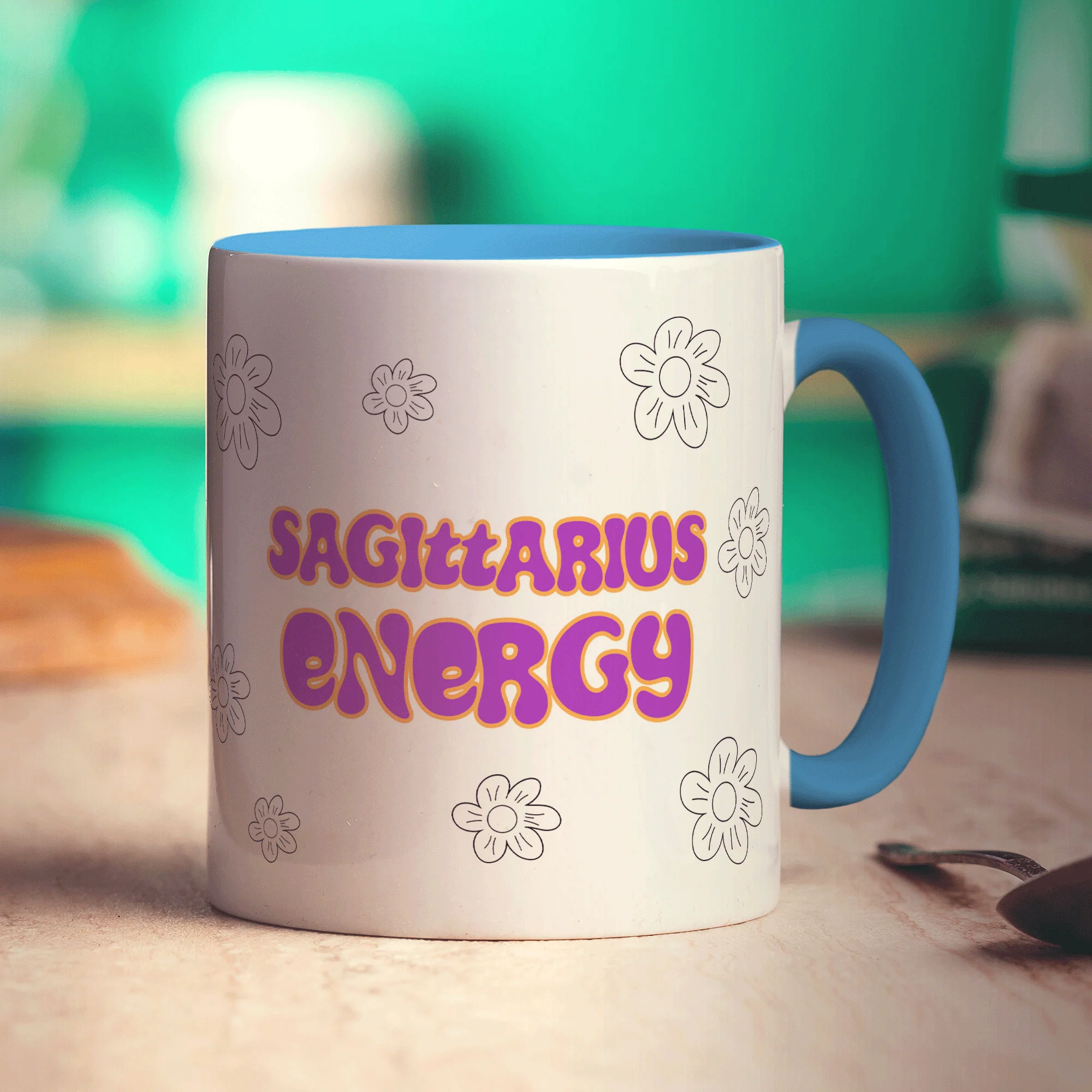 Sagittarius Energy Star Sign Mug - Image 8