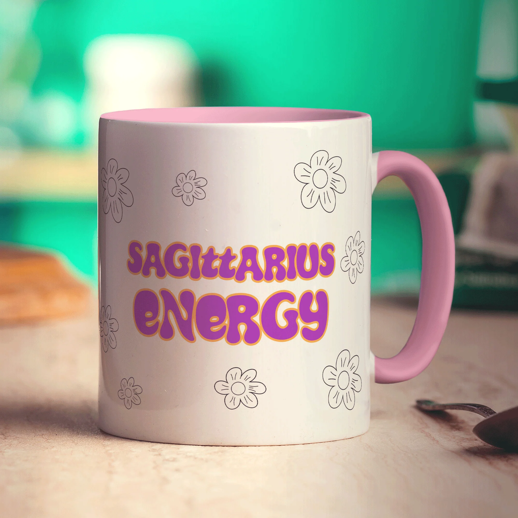 Sagittarius Energy Star Sign Mug - Image 9
