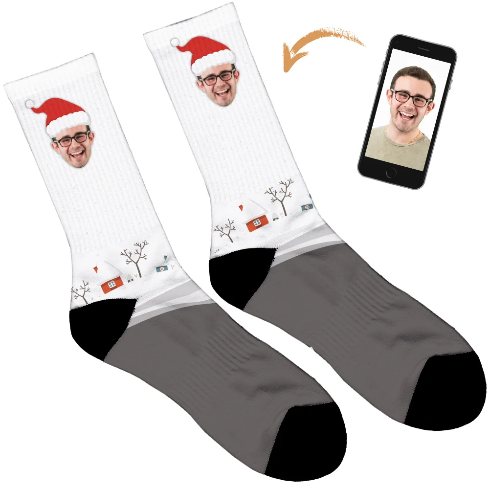 Santa Hat Christmas Socks - Image 10
