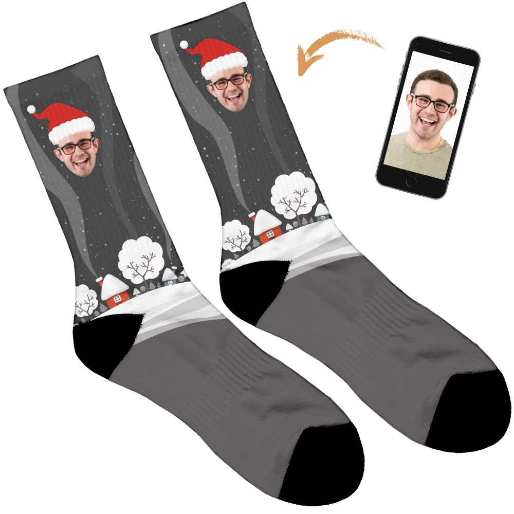 Santa Hat Christmas Socks - Image 11