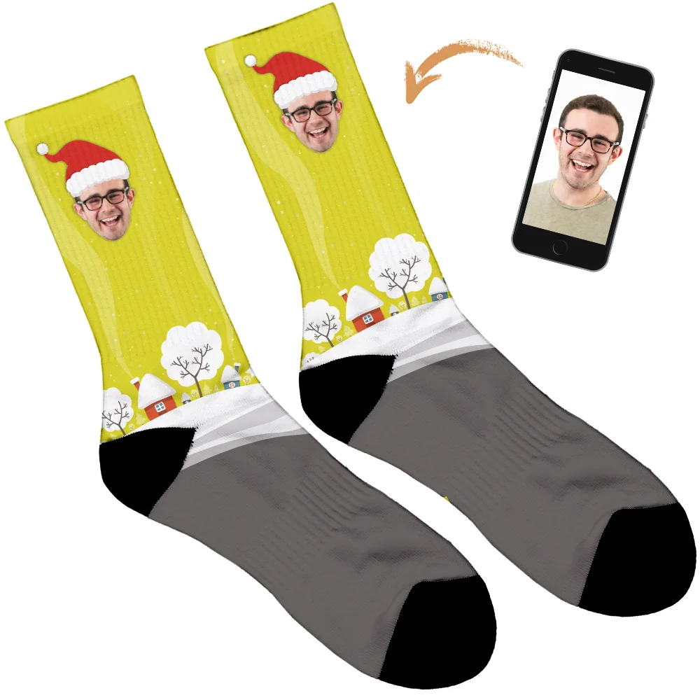 Santa Hat Christmas Socks - Image 3