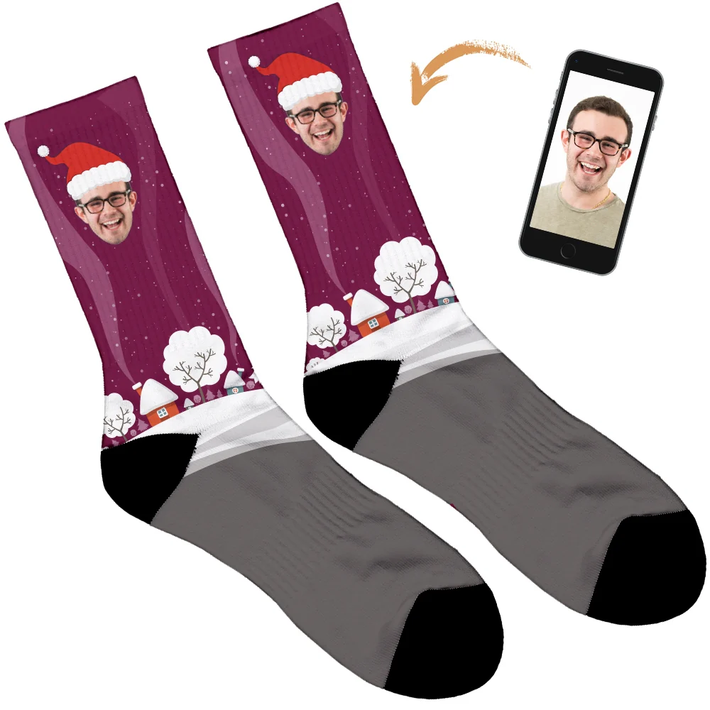 Santa Hat Christmas Socks - Image 7