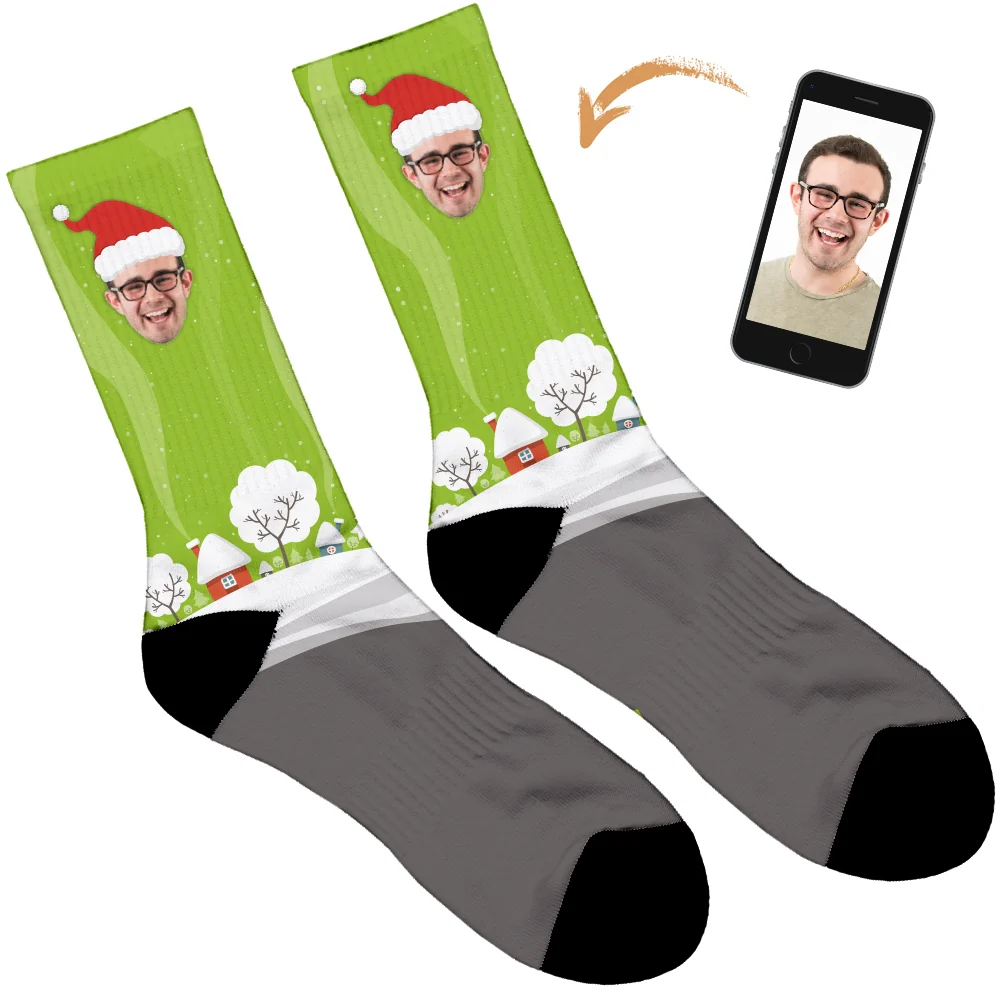 Santa Hat Christmas Socks - Image 8
