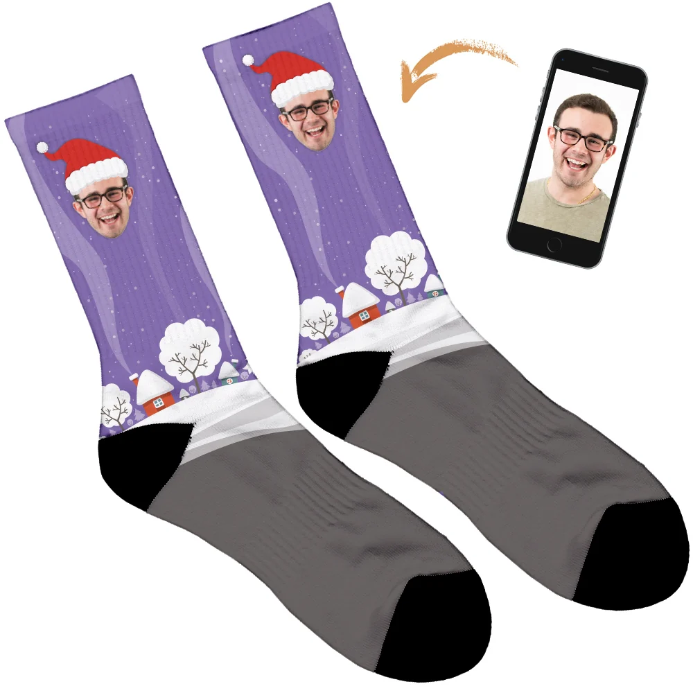 Santa Hat Christmas Socks - Image 9
