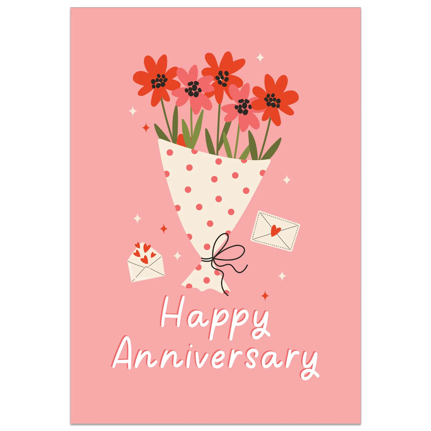 Bunch of Flowers Anniversary Card