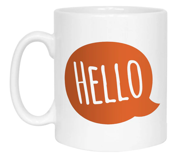 Say Hello Promotional Mug - Image 3